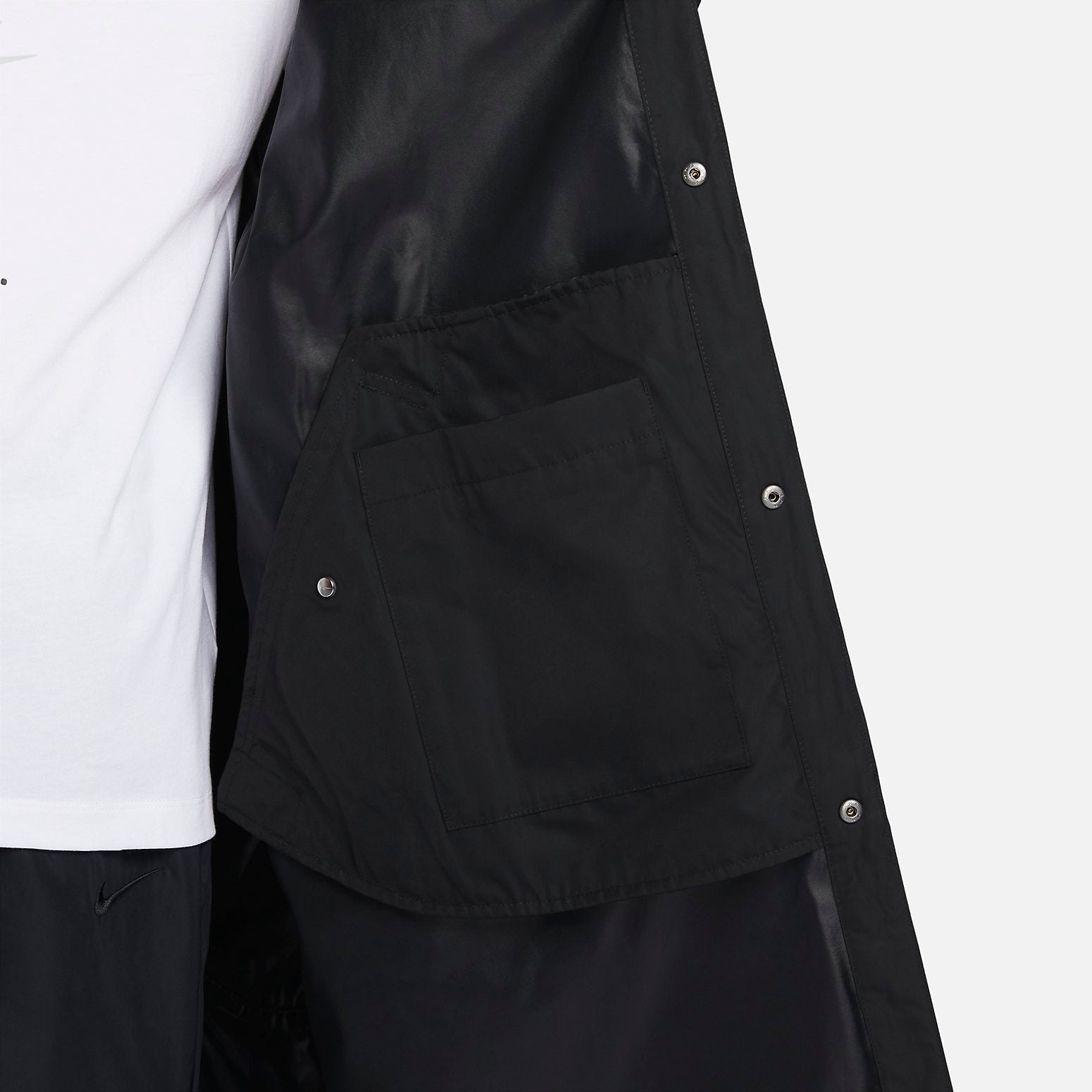 Nike Swoosh Woven Parka Jacket 'Black' FD2870-010 - 4