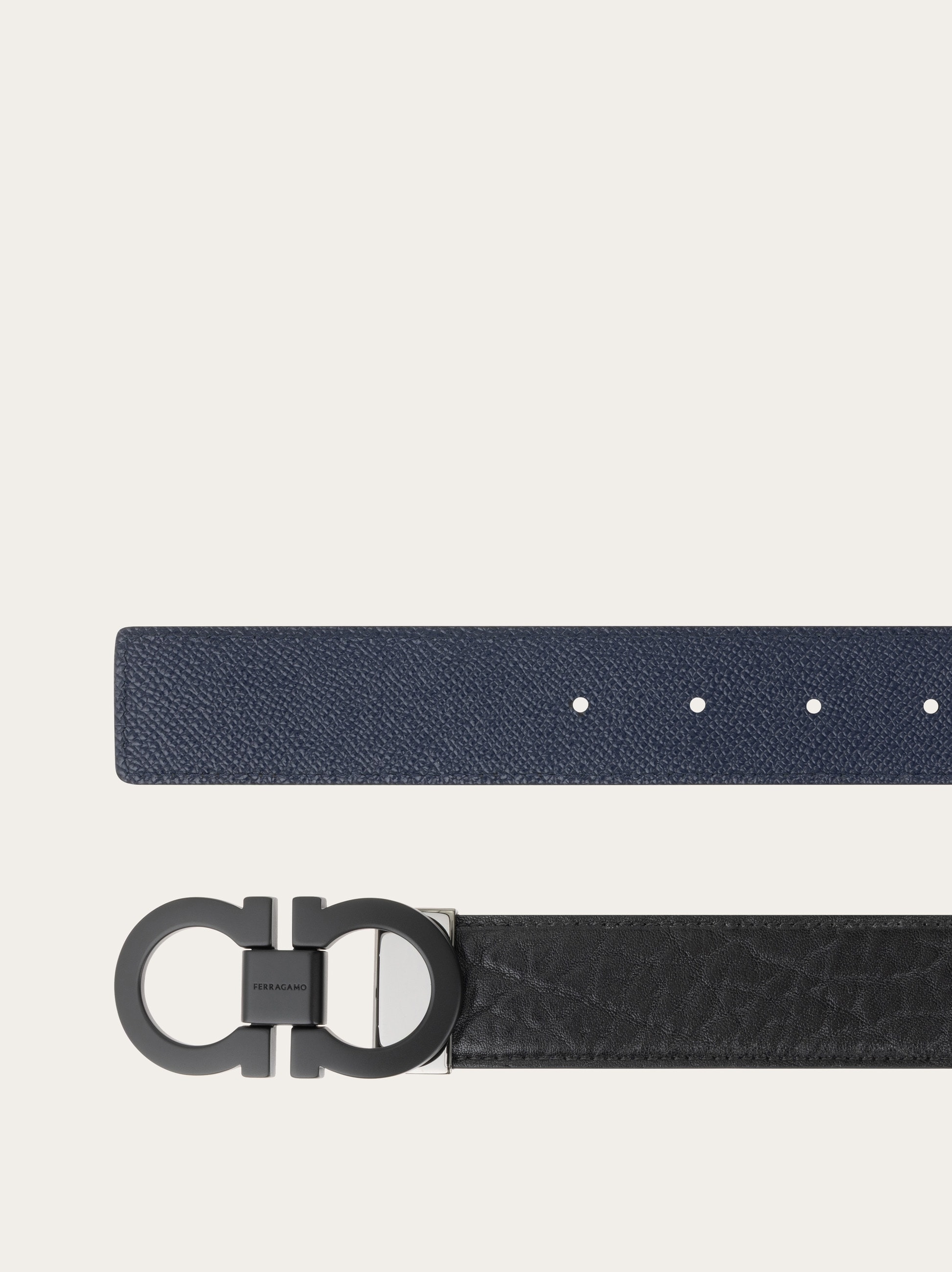 Reversible and adjustable Gancini belt - 4