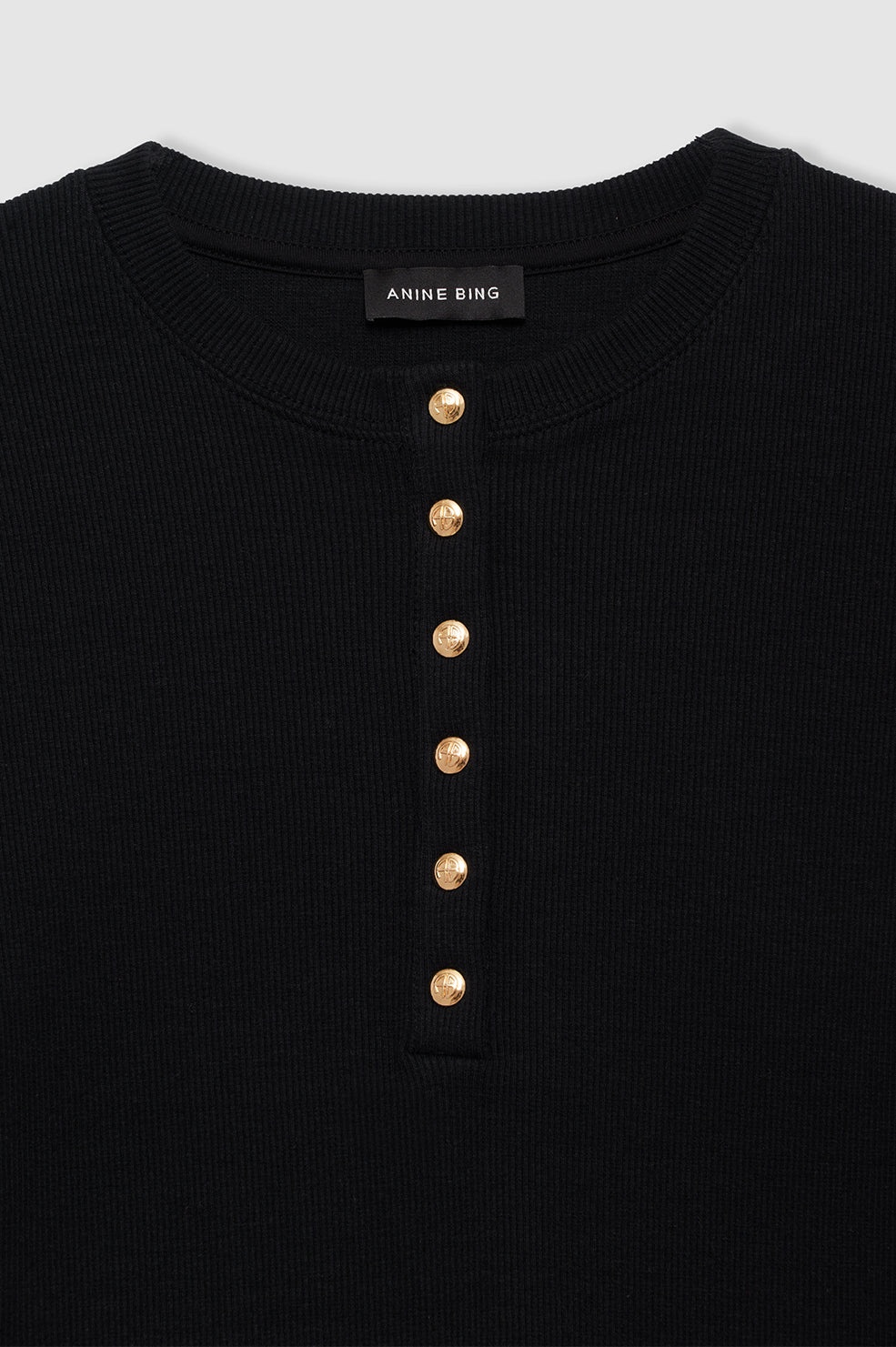 Alessia Long Sleeve Tee - Black - 4