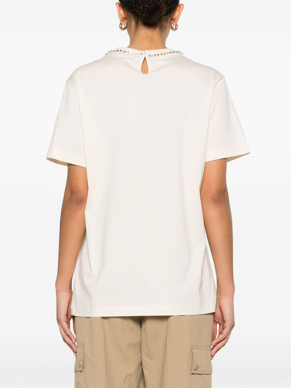 crystal-embellished T-shirt - 4