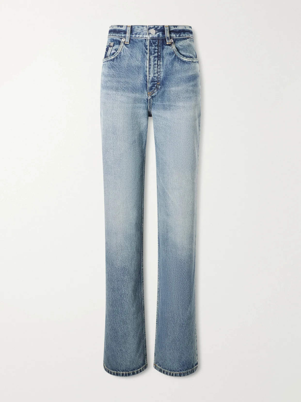 High-waist Straight-leg Jeans - 1