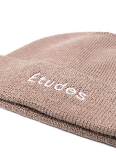 Étude logo-embroidered wool beanie outlook