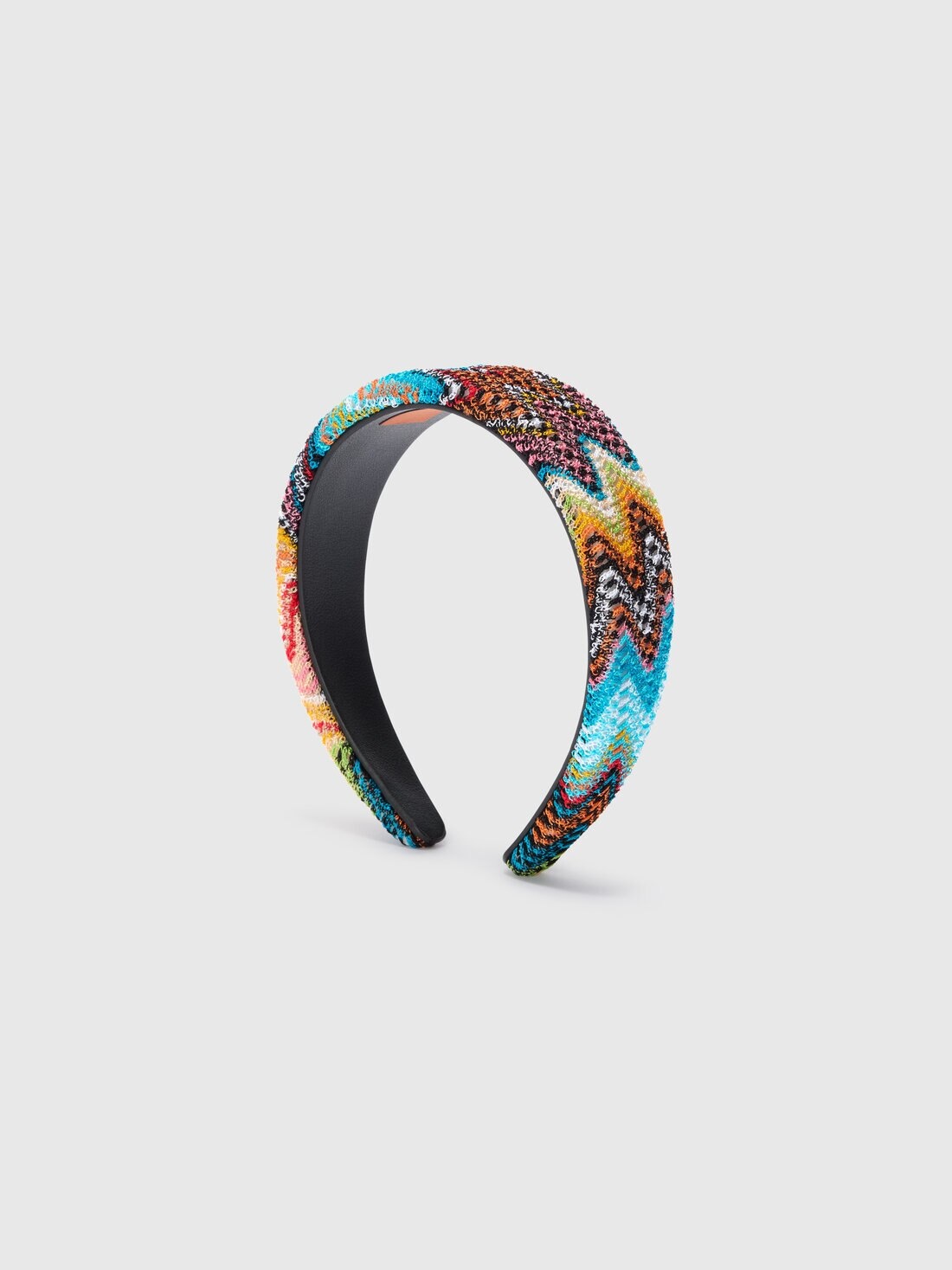 100% Viscose Headband with Chevron Pattern - 2