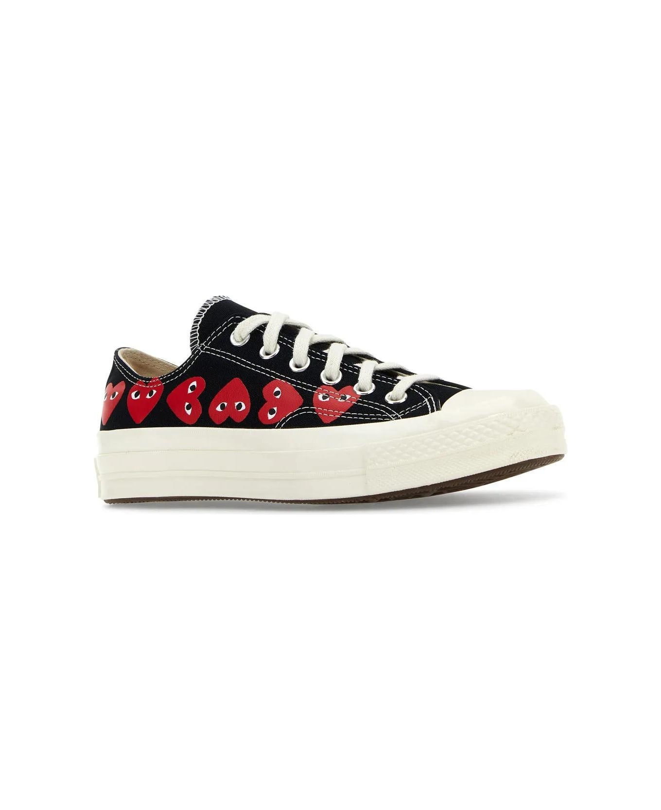 Black Canvas Comme Des Garçons X Converse Sneakers - 2