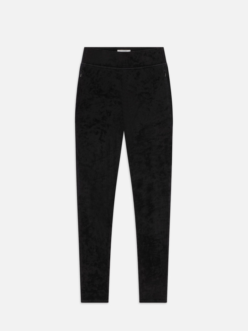 The Velvet Legging in Black 1