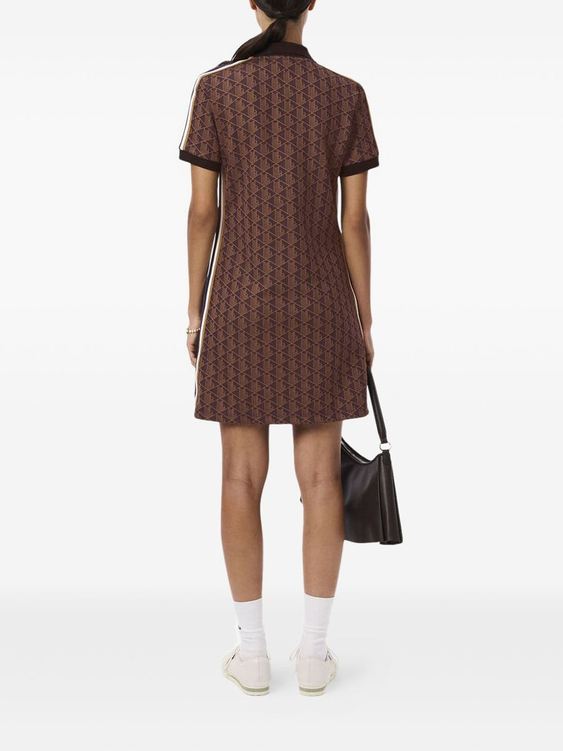 LACOSTE geometric-pattern polo dress outlook
