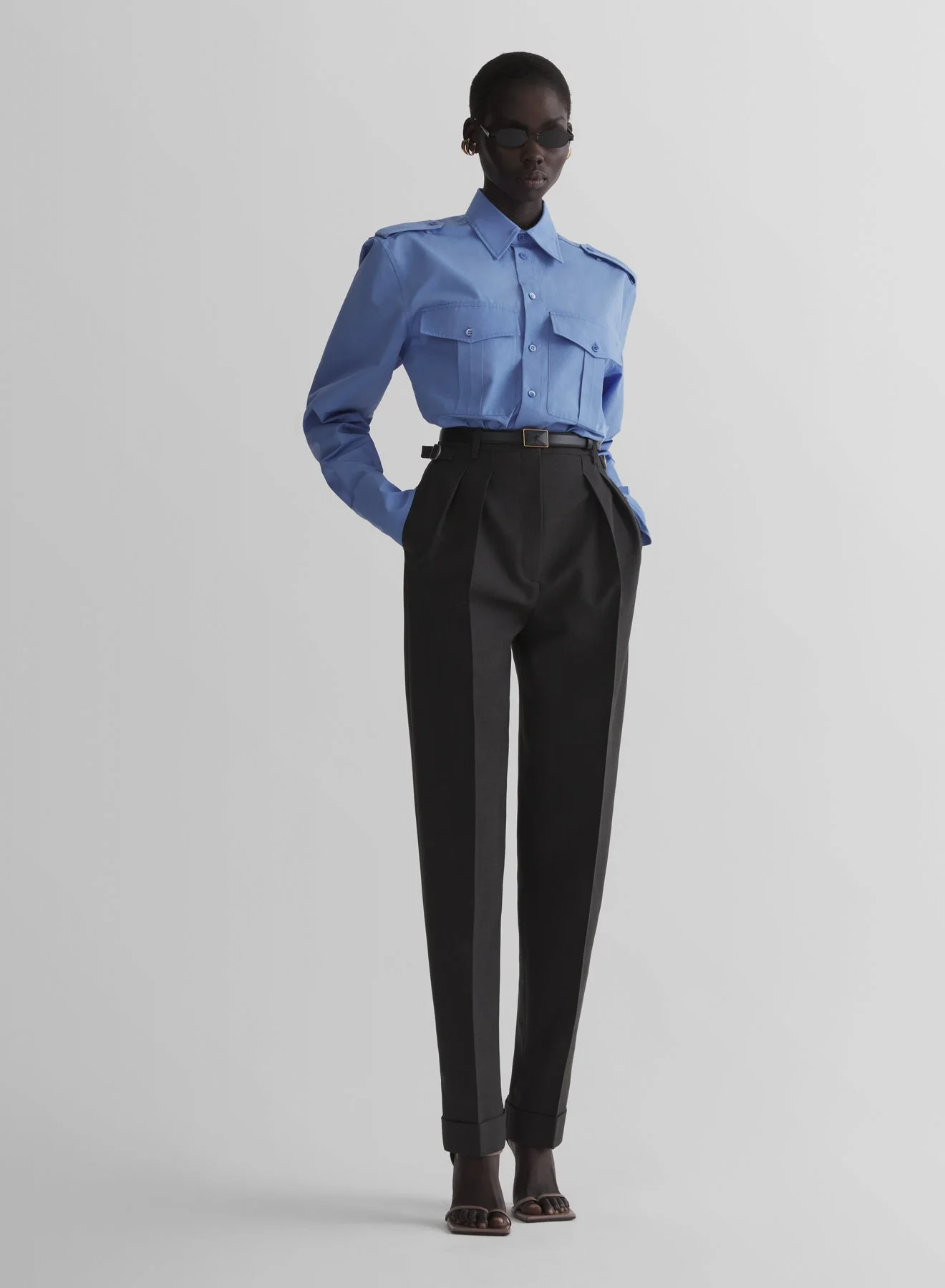 grey carrot pants - 1