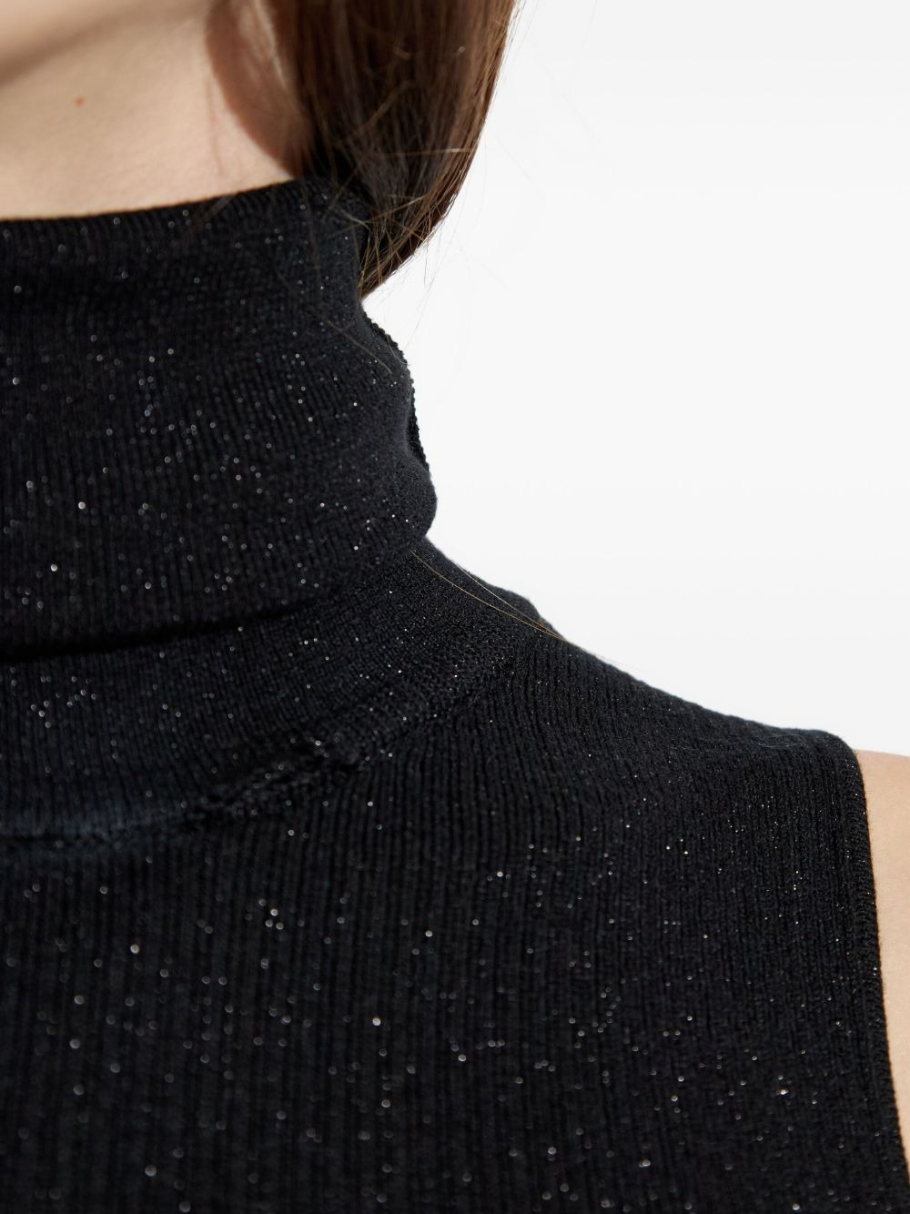 sleeveless turtleneck top - 5