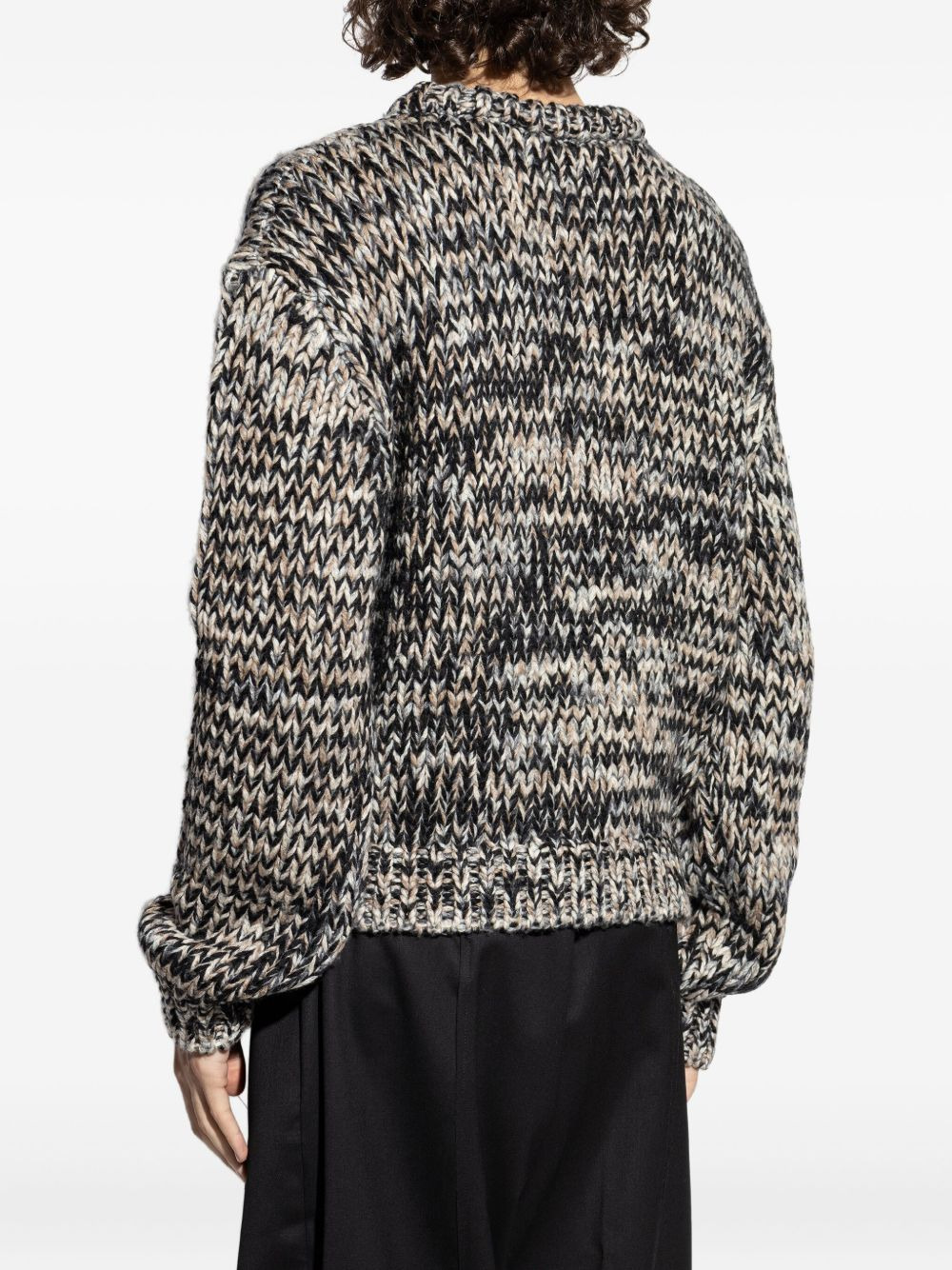 textured wool sweater - 4