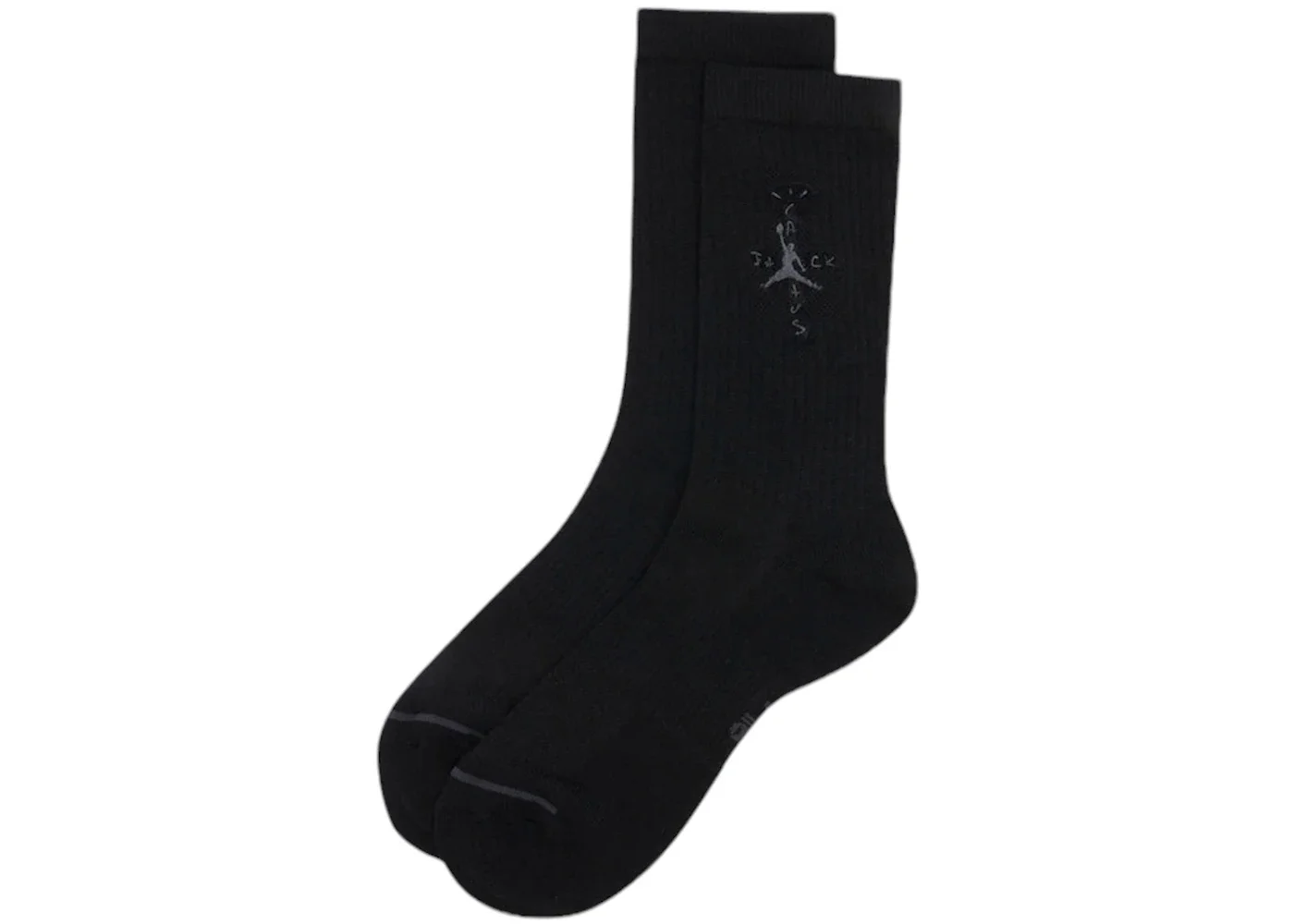 Jordan x Travis Scott Crew Sock Black - 1