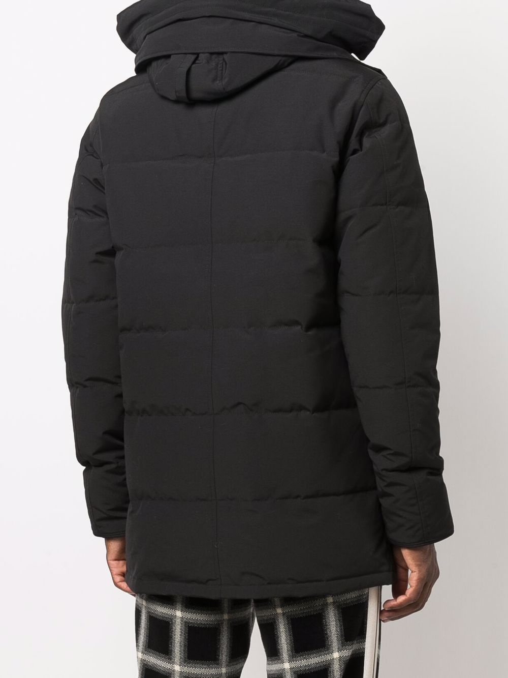 logo patch puffer jacket - 4