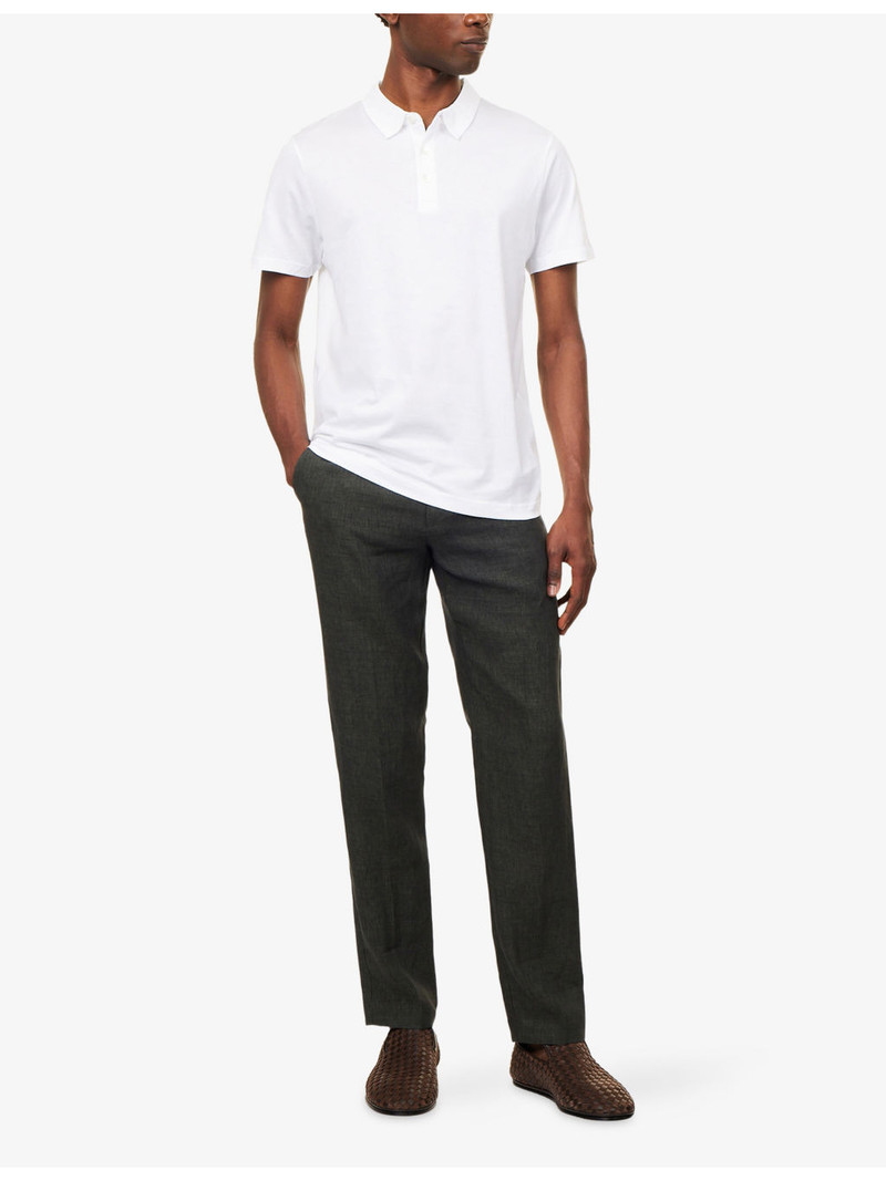Sunspel Tapered-Leg Tailored Linen Trousers outlook