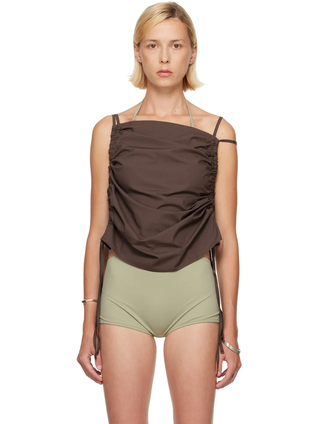 SSENSE Exclusive Brown Pictorial Top - 1