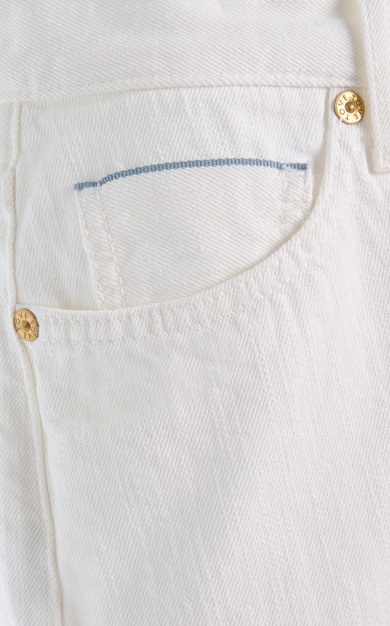 Sade Rigid Mid-Rise Straight-Leg Jeans ivory - 5