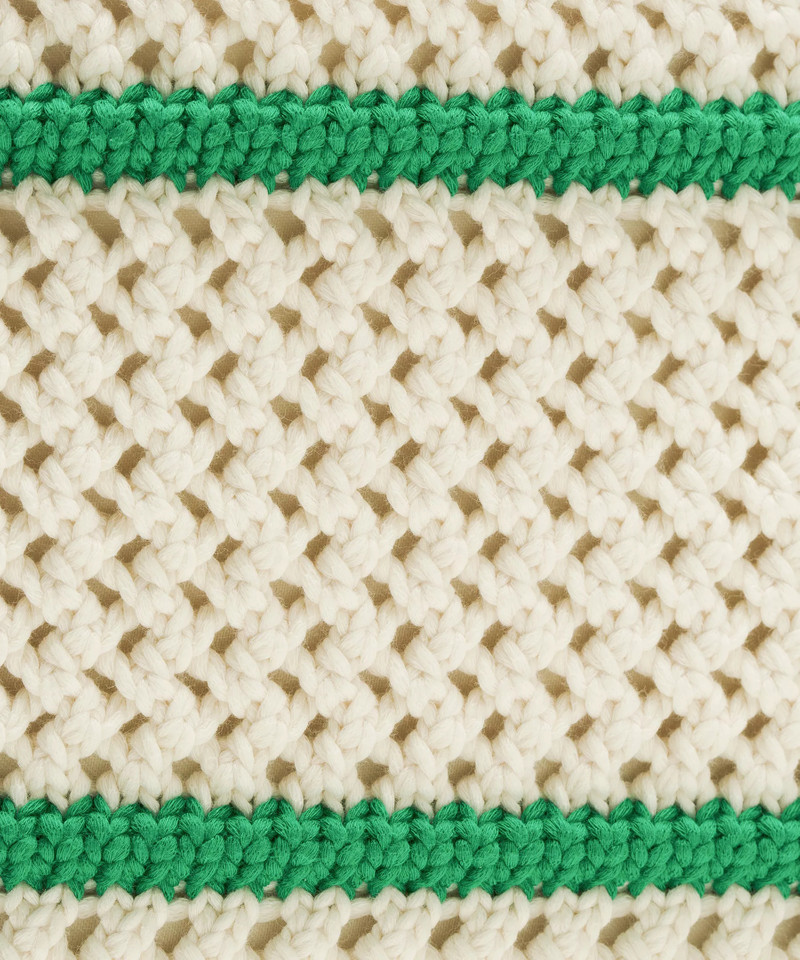 Cotton Crochet Shoulder Bag 7L 6