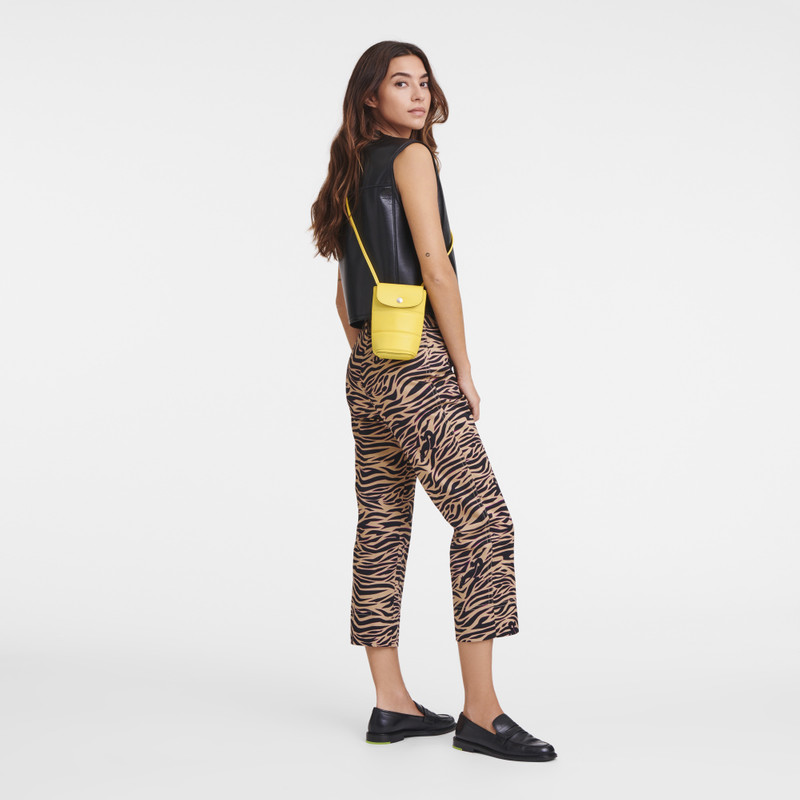 Le Pliage Xtra Phone case Yellow - Leather 1