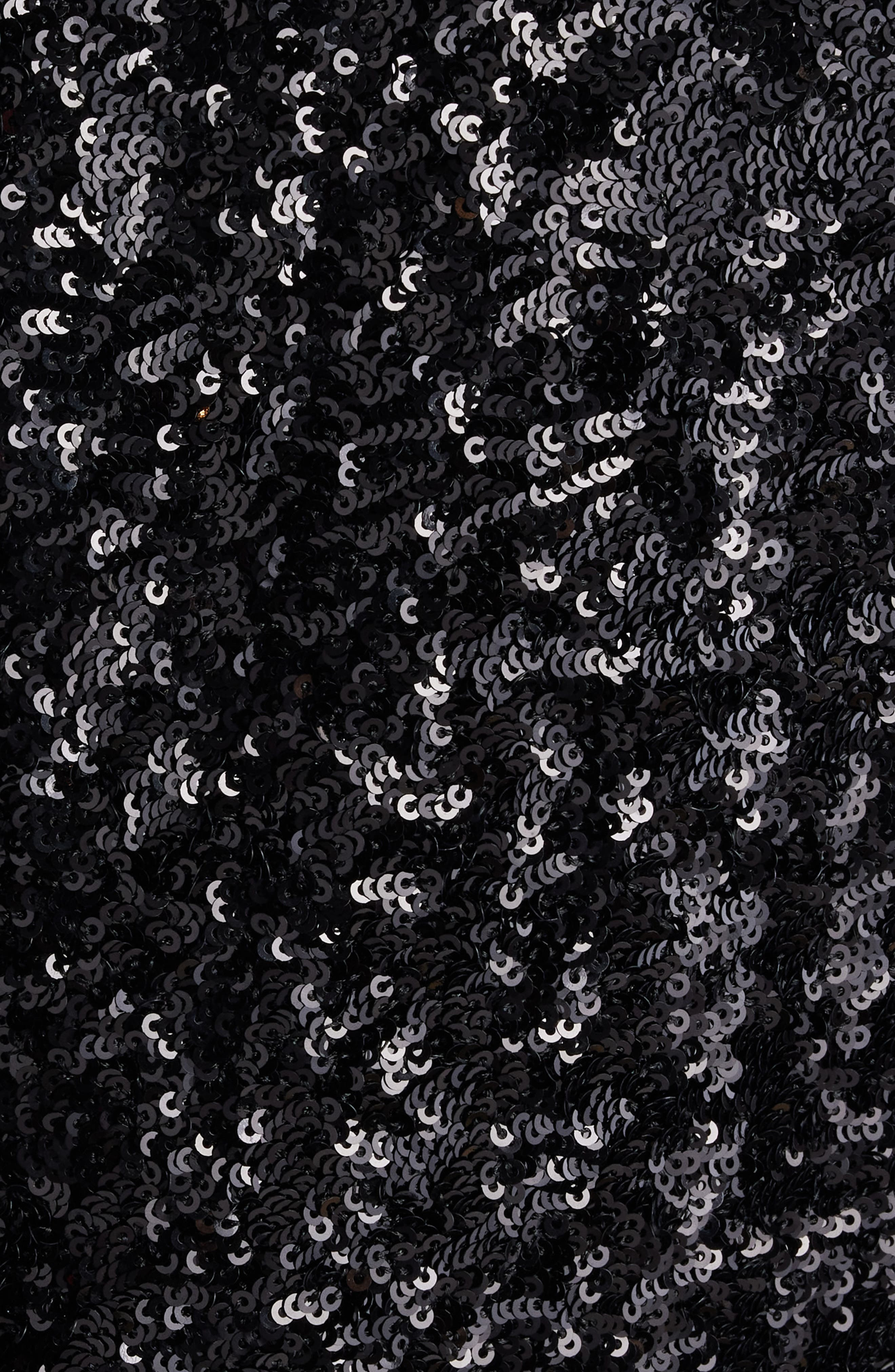 Balmain Crystal Grape Sequin Minidress in Eaw Black/Crystal at Nordstrom - 6