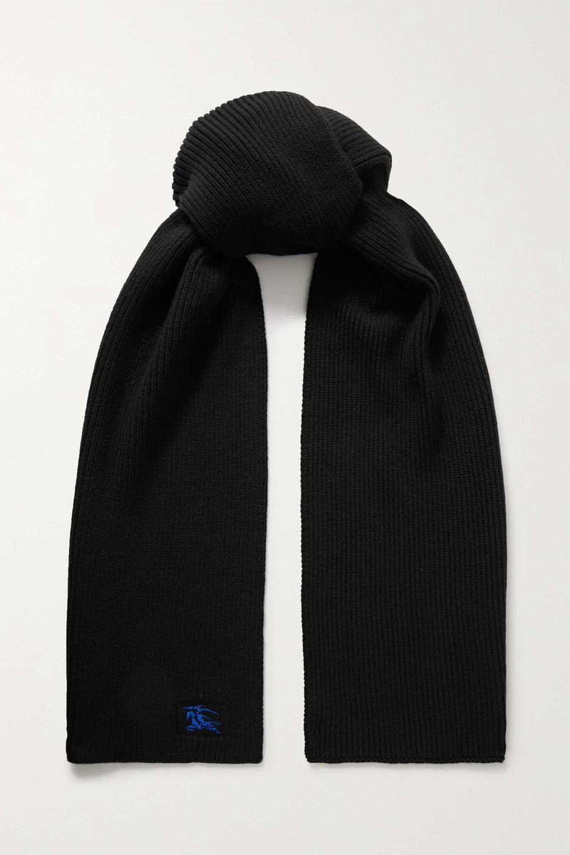 Embroidered cashmere scarf - 1
