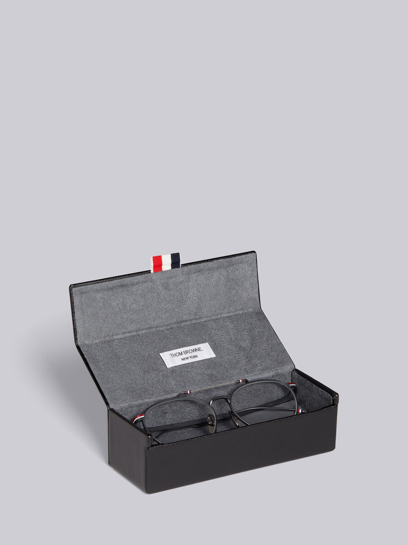 TB919 - Black Iron Oval Aviator Sunglasses 5