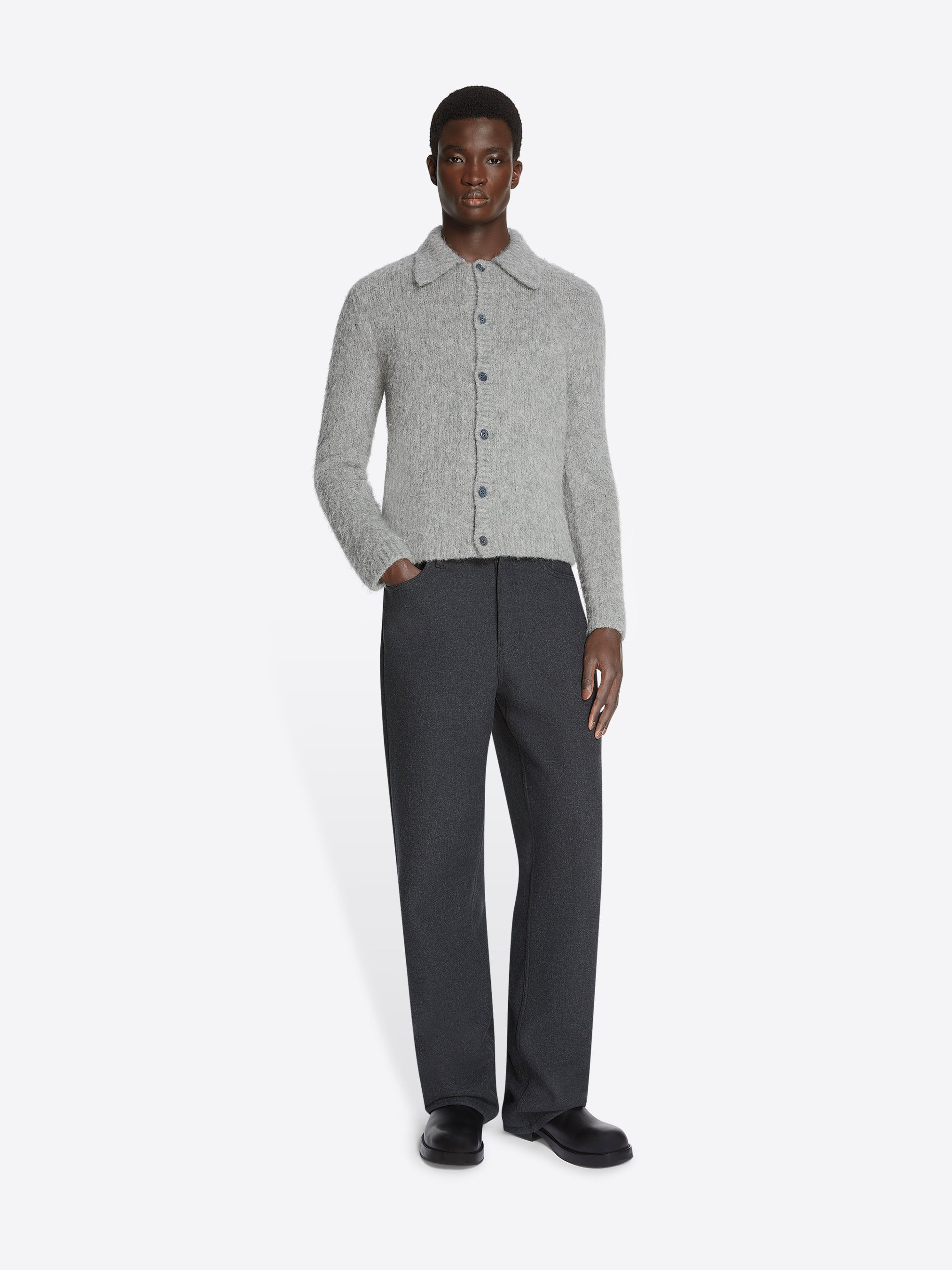 CROPPED WOOL CARDIGAN - 2