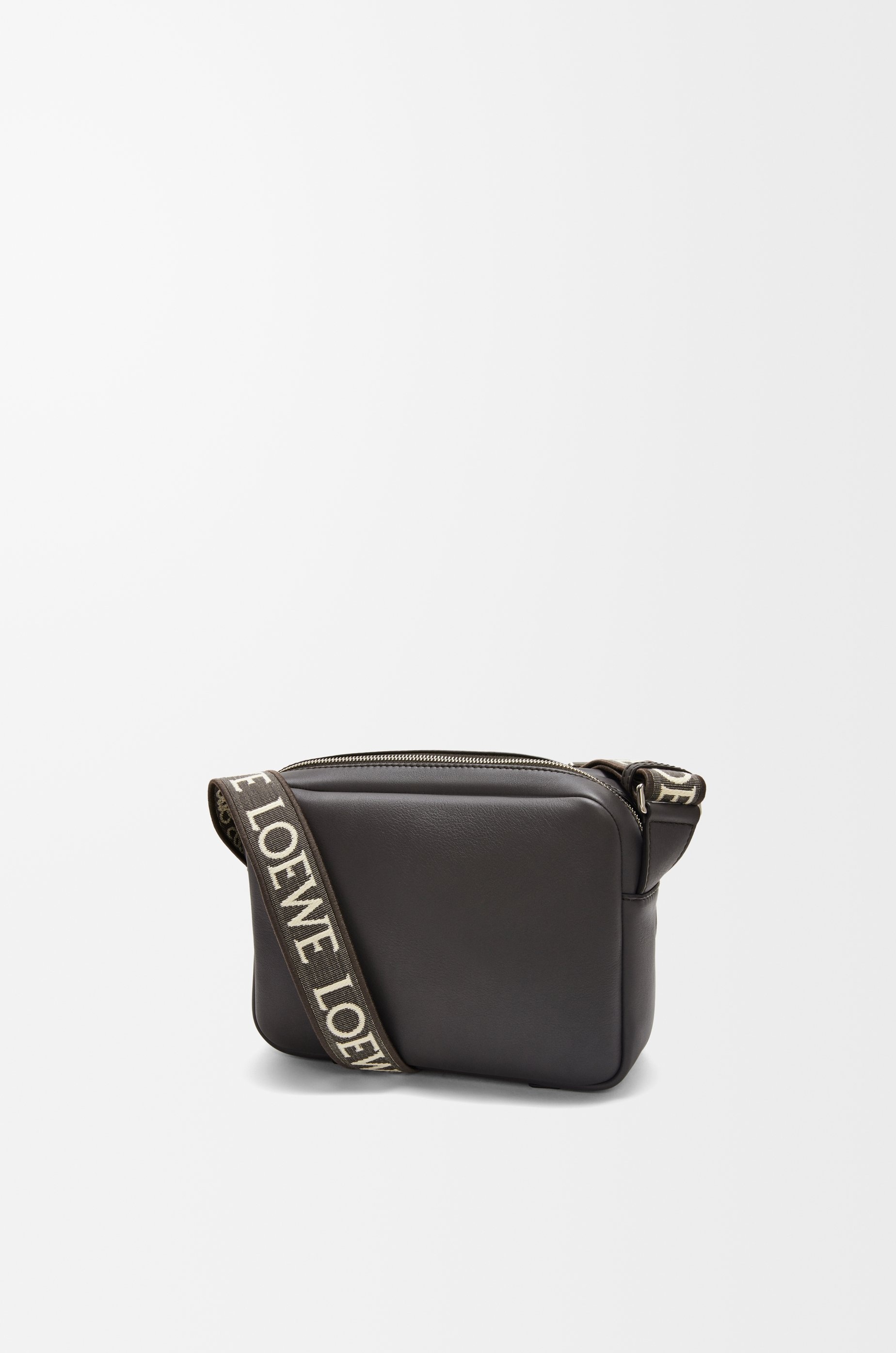 XS Military messenger bag in supple smooth calfskin and jacquard - 2