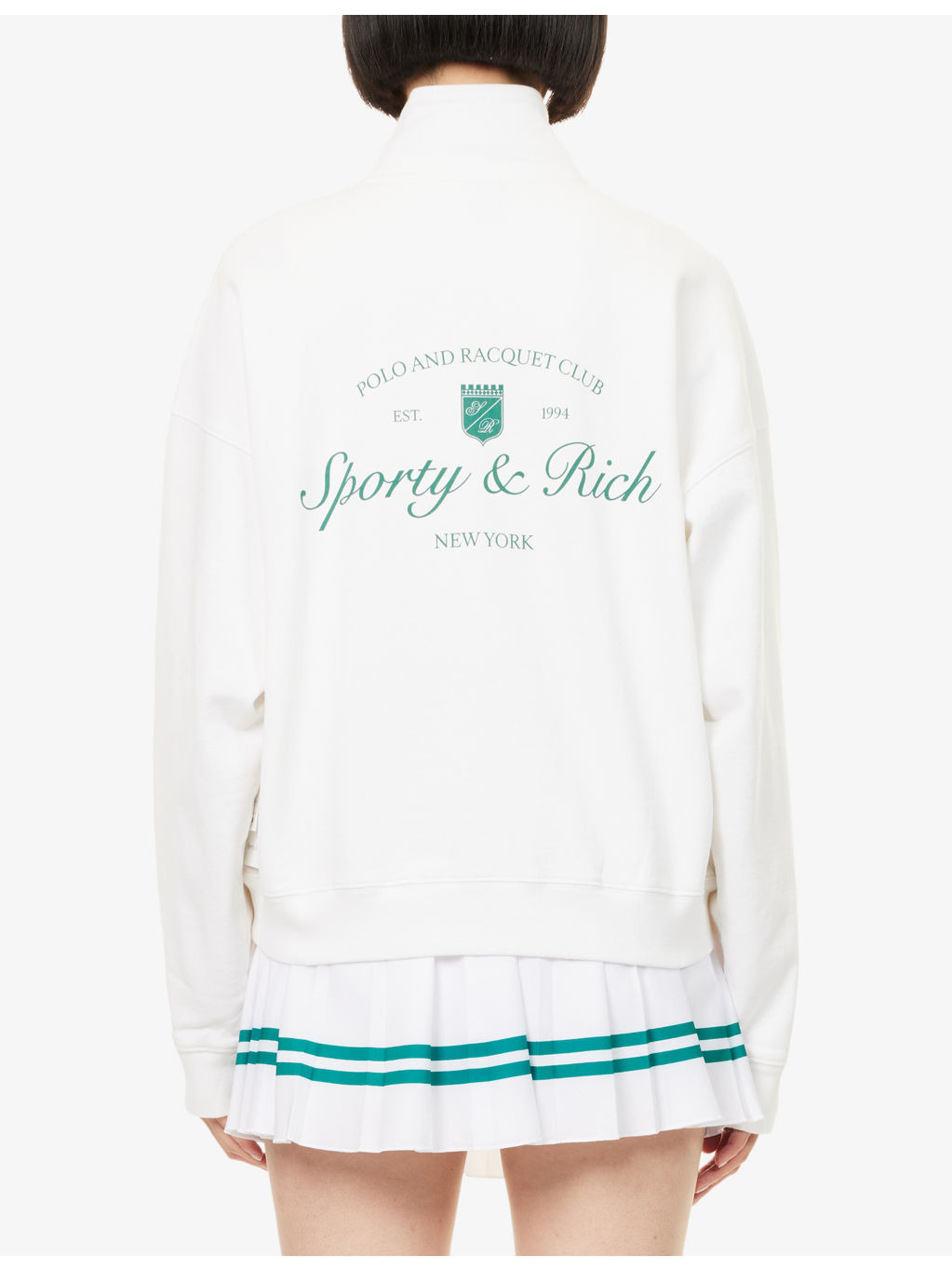 Ezra Quarter-Zip Cotton-Jersey Sweatshirt - 4