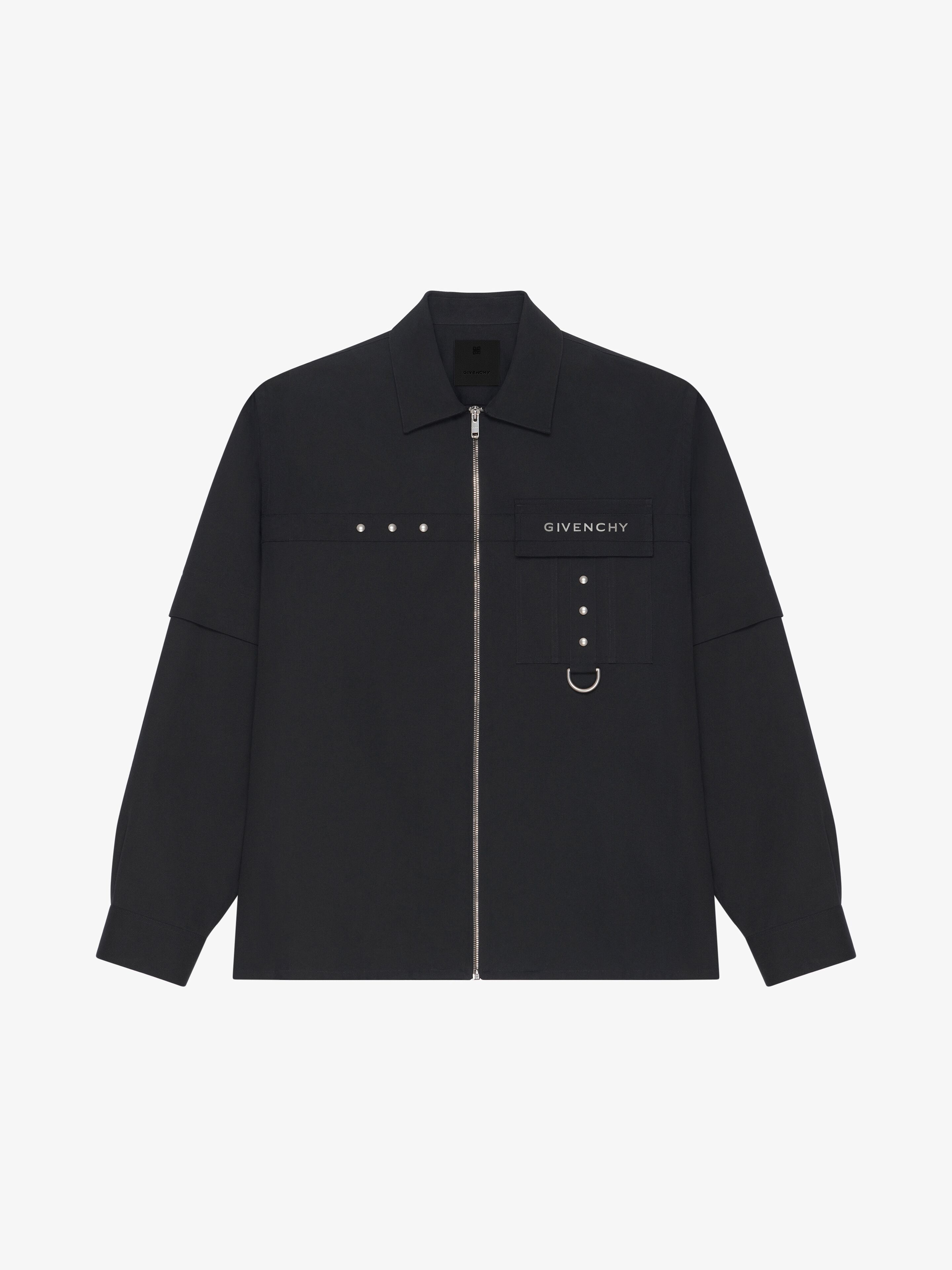 Givenchy SHIRT IN COTTON WITH METAL DETAILS | REVERSIBLE