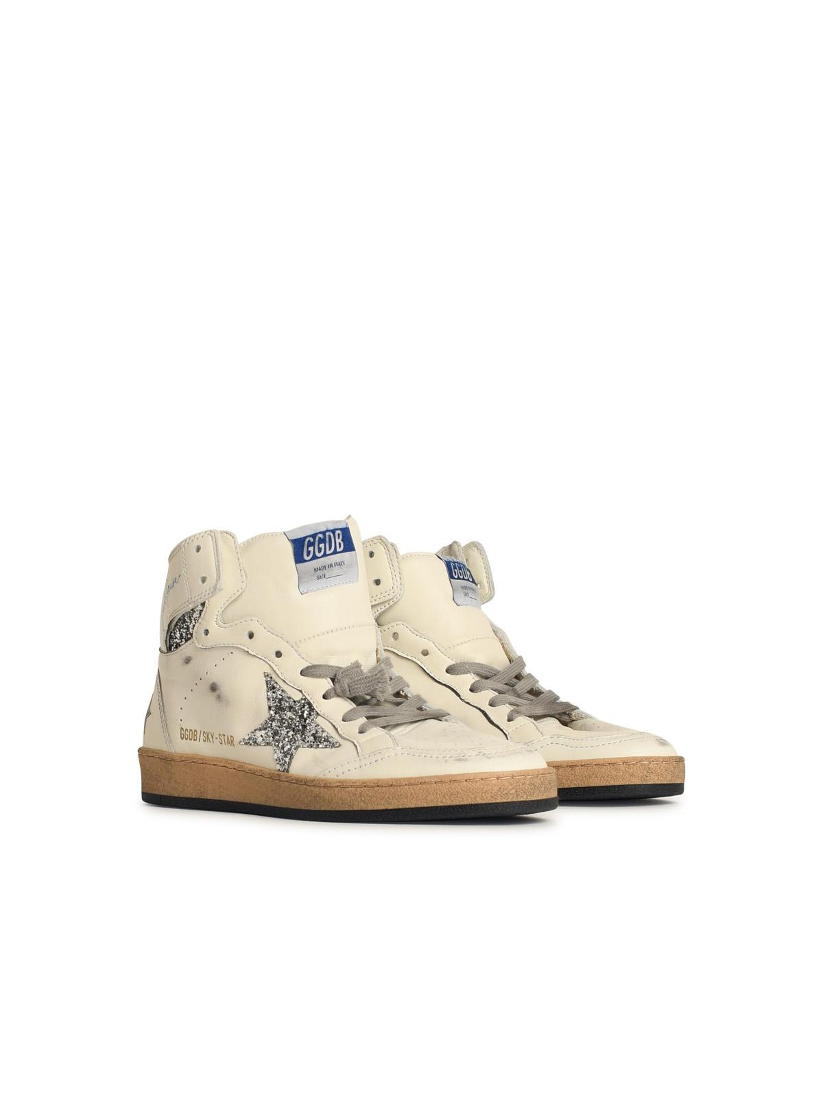 Golden Goose 'Sky Star' White Leather Sneakers Women - 2