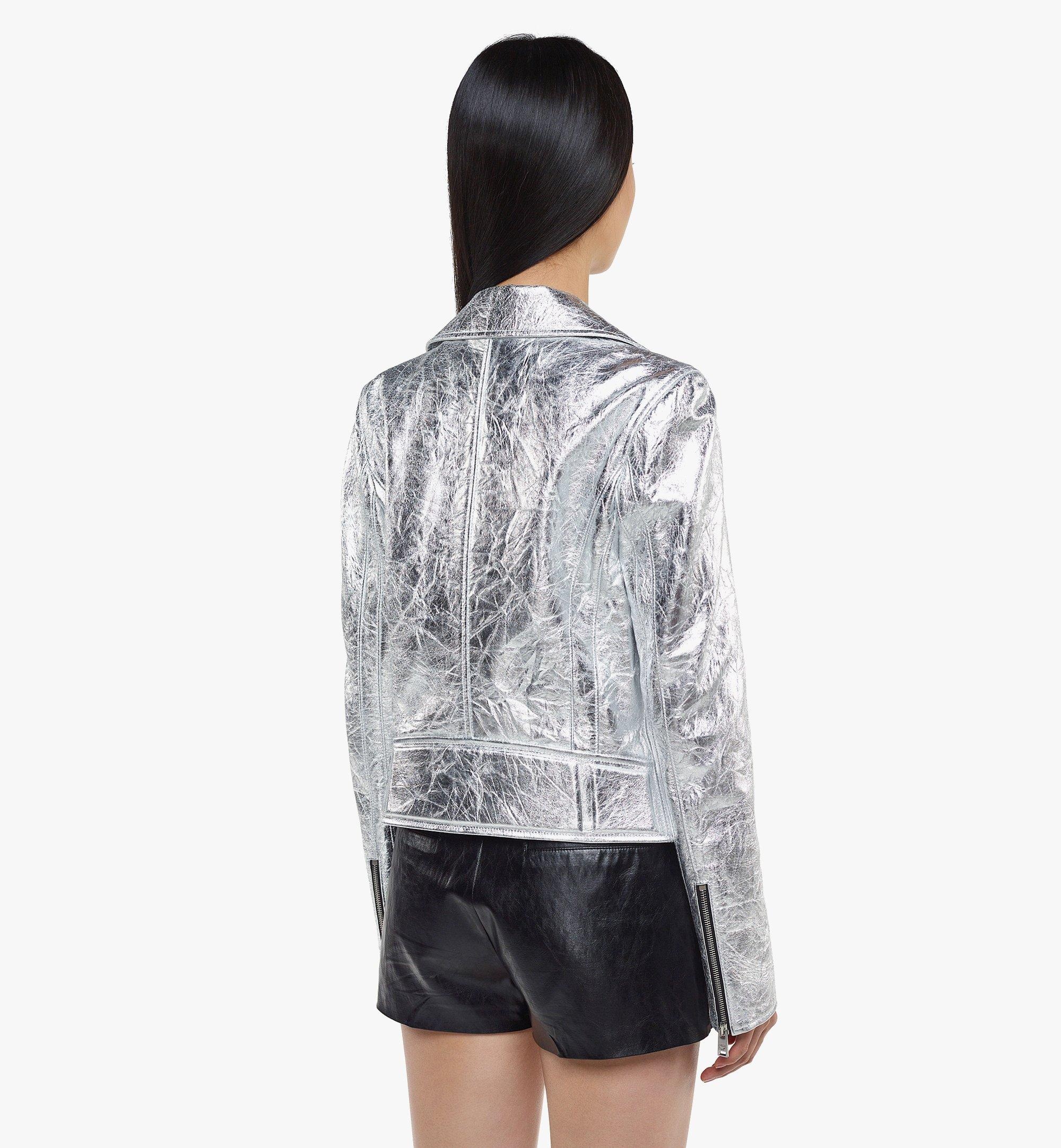 Rider Jacket in Metallic Lamb Leather - 4