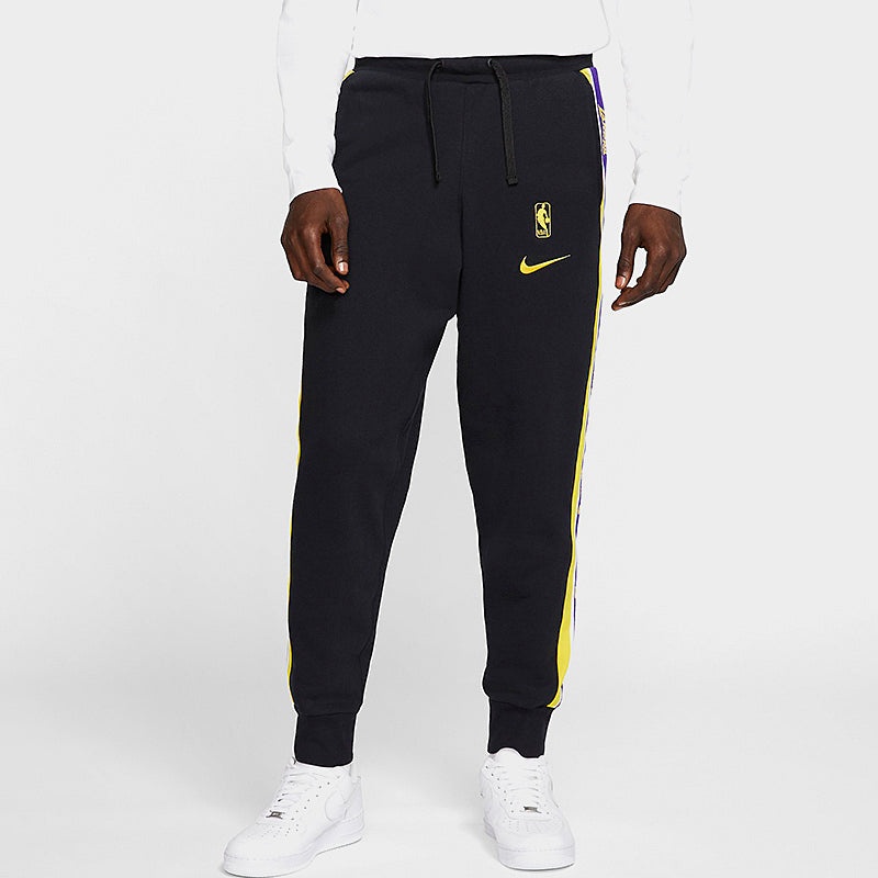 Nike NBA Los Angeles Lakers Basketball Small Sports Long Pants Black CJ7125-010 - 4