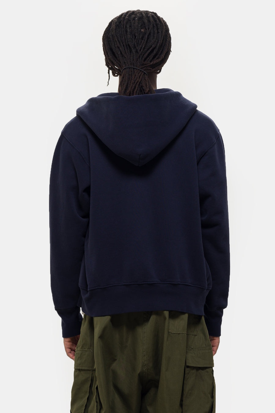 Heavyweight Zip Hoodie in Navy - 3