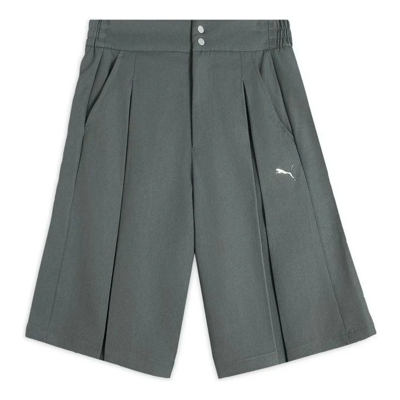 (WMNS) PUMA Dare To Shorts 'Mineral Gray' 633253-83 - 1