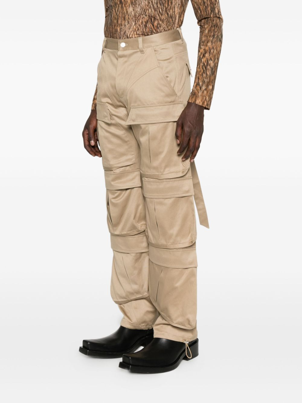 cotton cargo trousers - 3