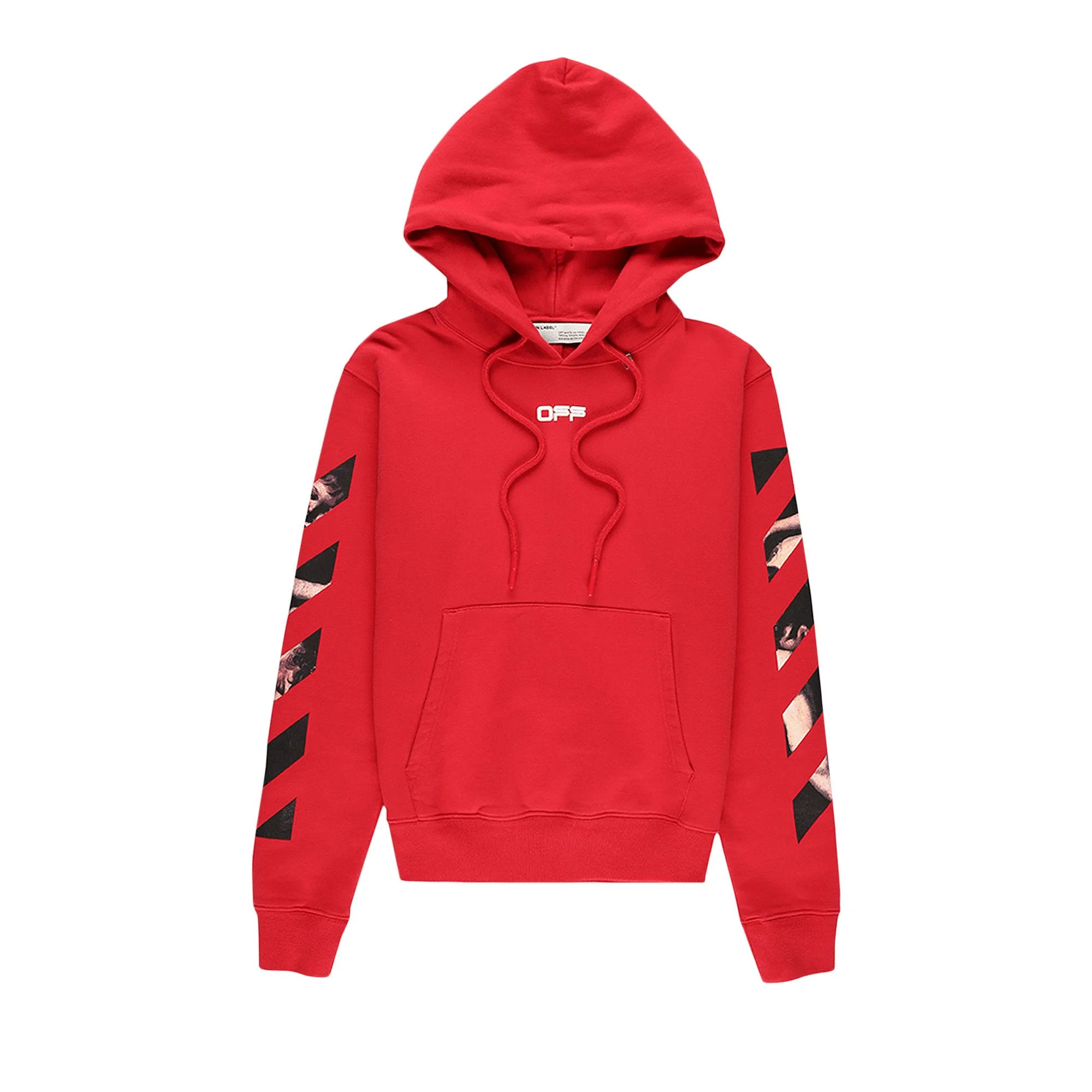 Off-White Caravaggio Arrow Hoodie 'Red' - 1