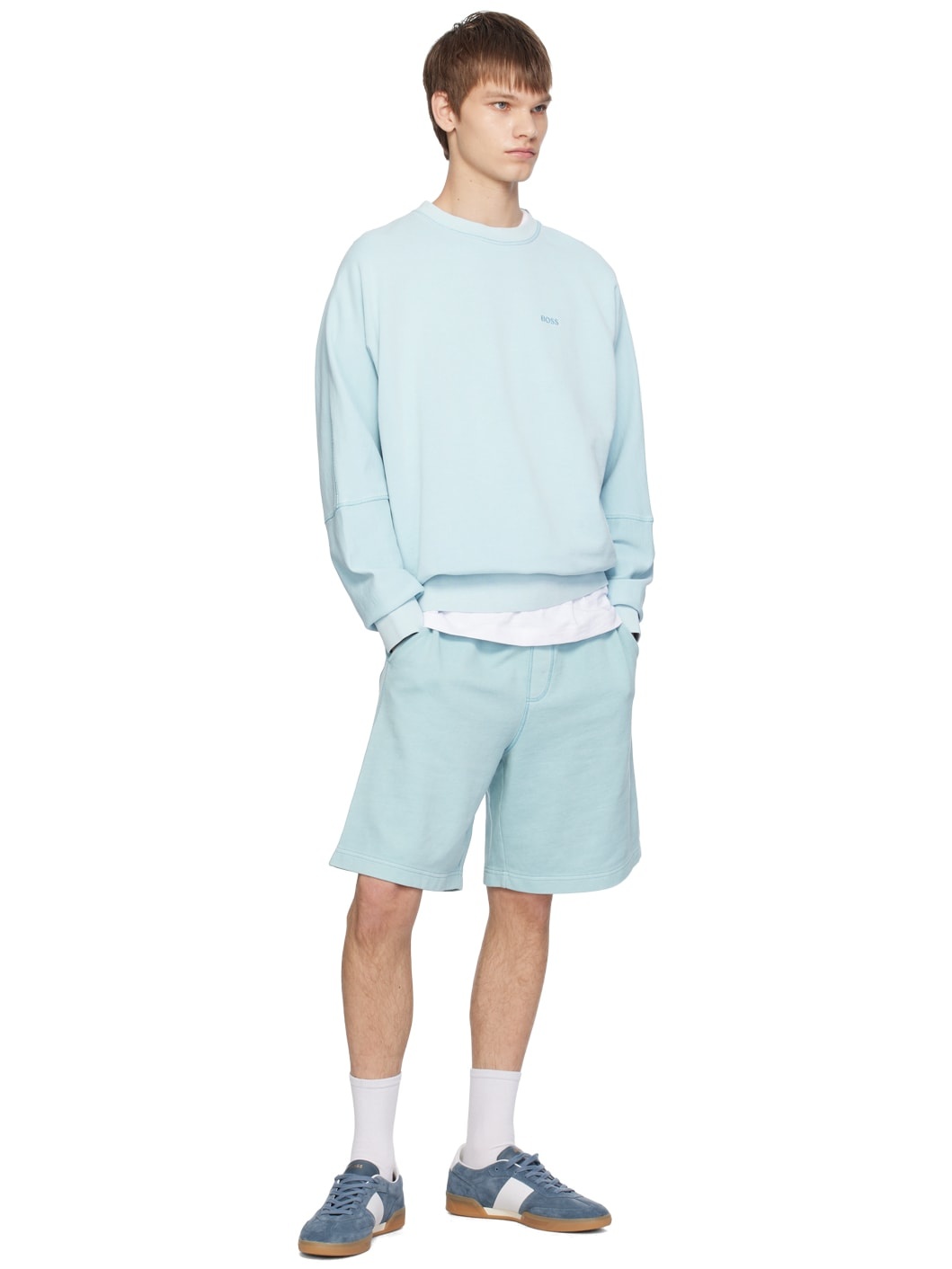 Blue Regular-Fit Shorts - 4