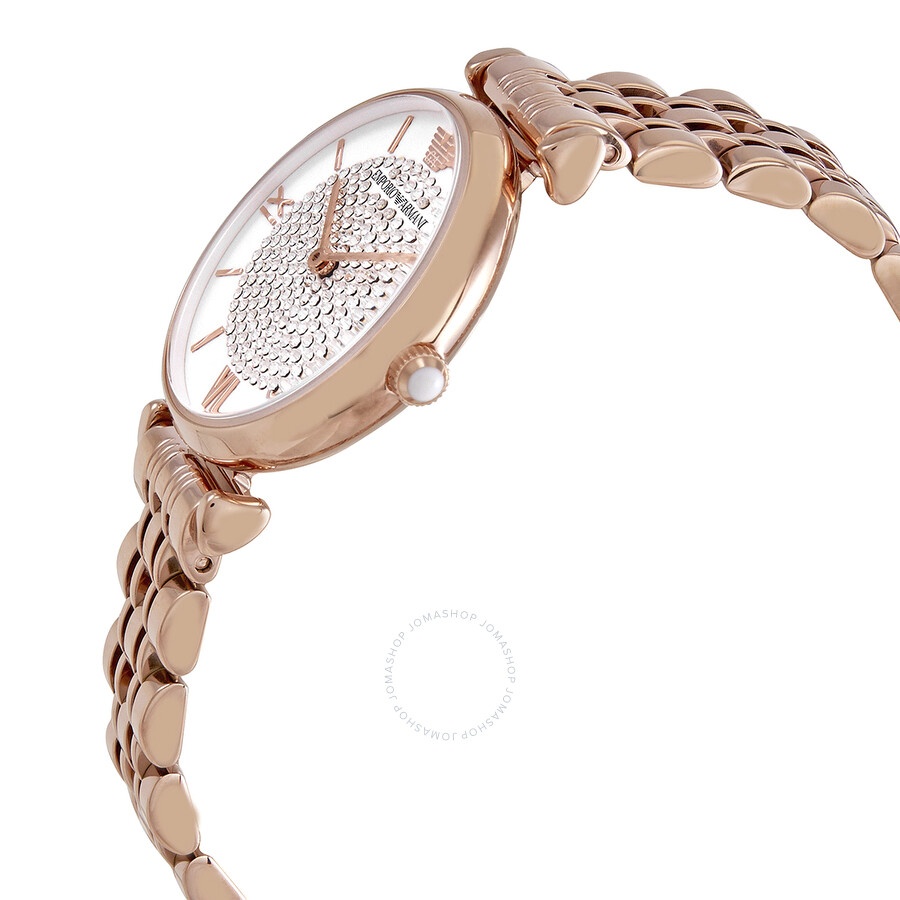 Emporio Armani Glitz Quartz Crystal Pave Dial Ladies Watch AR11244 - 2