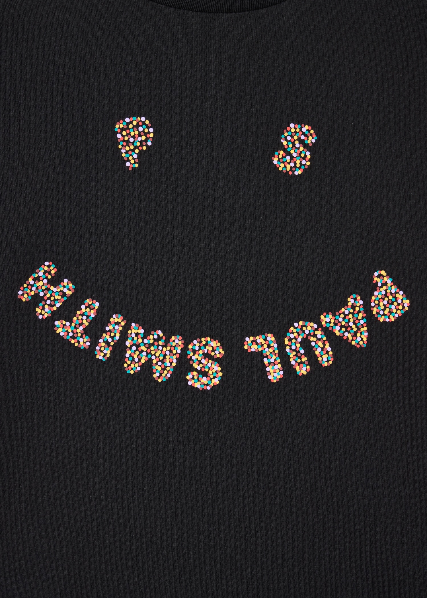 Women's Black PS 'Happy' Dot T-Shirt - 2
