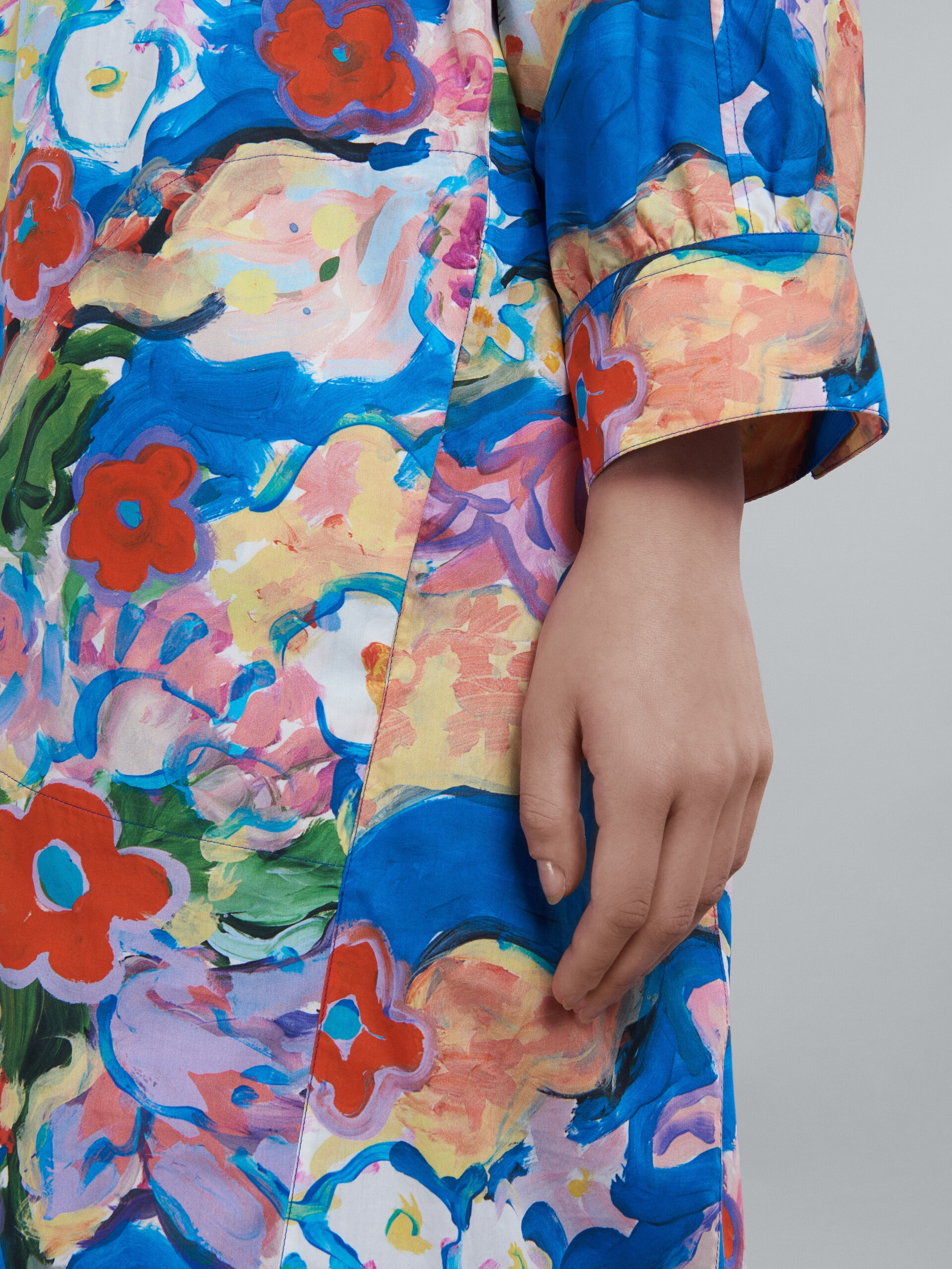 PRINTED POPLIN DRESS - 5