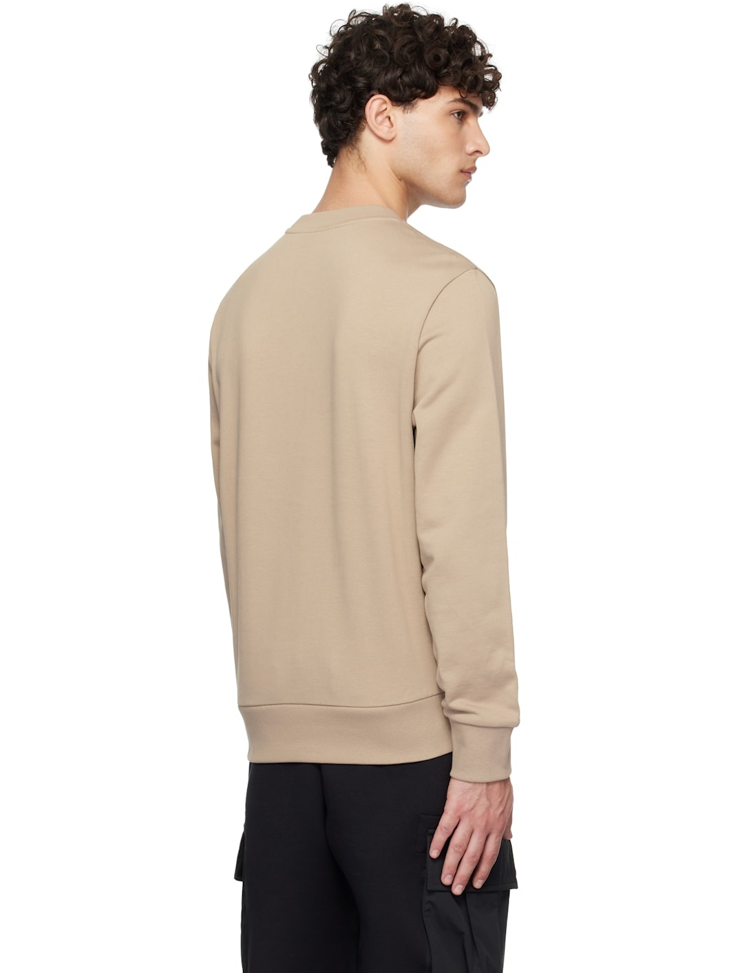 Beige French Terry Sweatshirt - 3