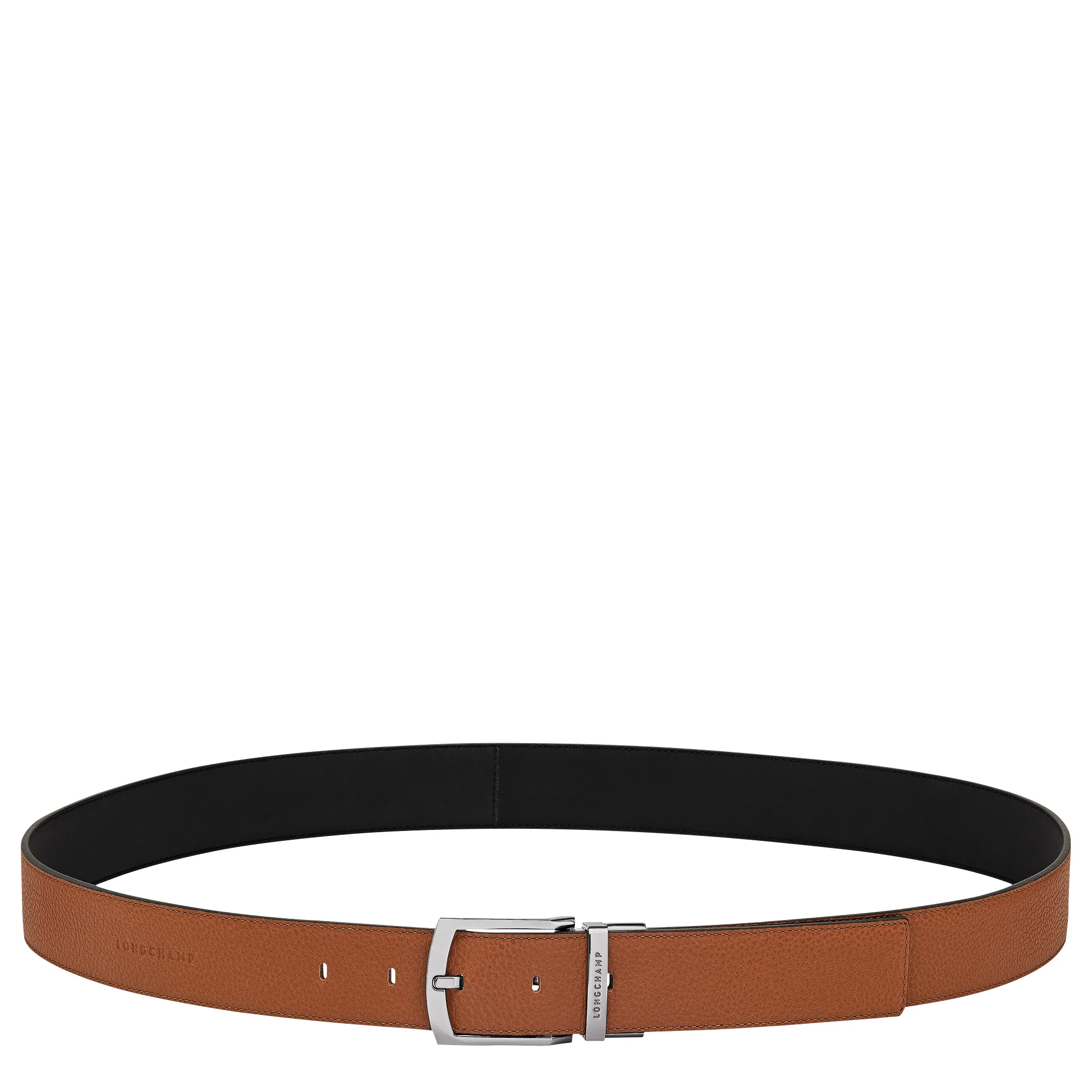 Le Foulonné Men's belt Caramel/Black - Leather - 1