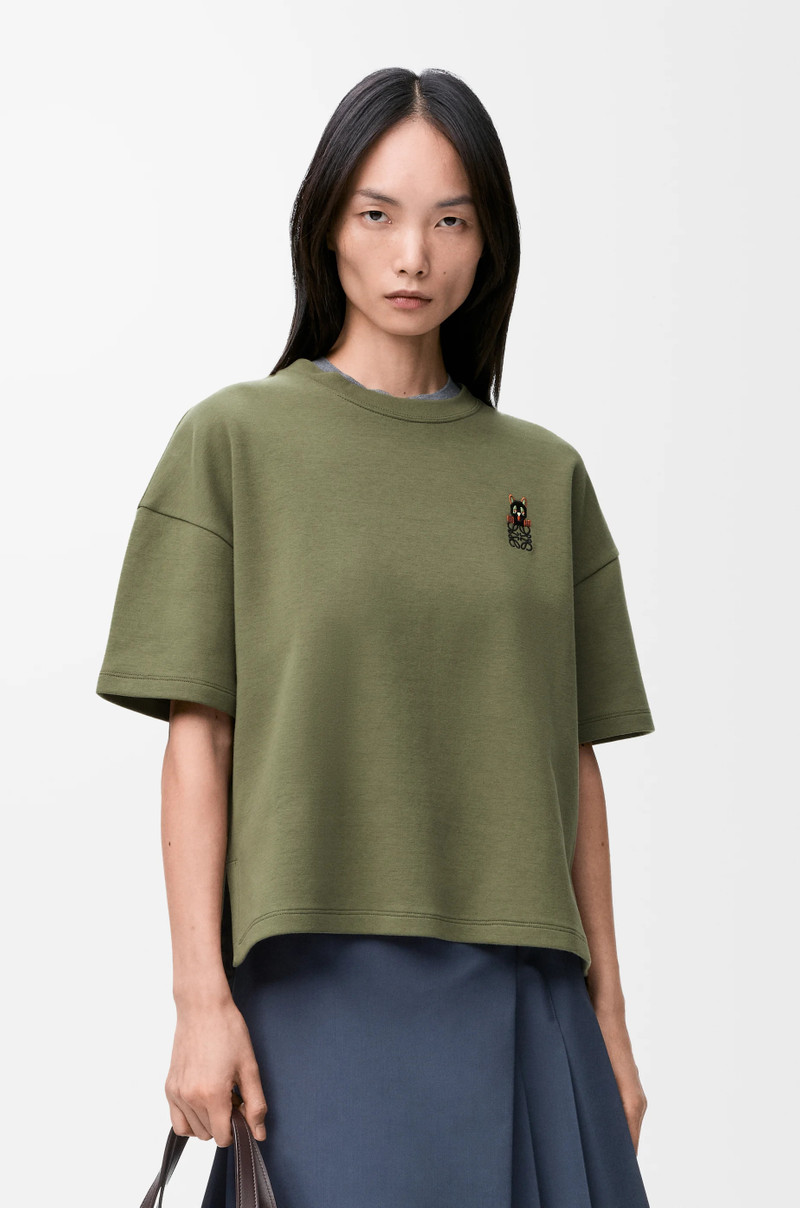 Regular fit T-shirt in cotton blend 3