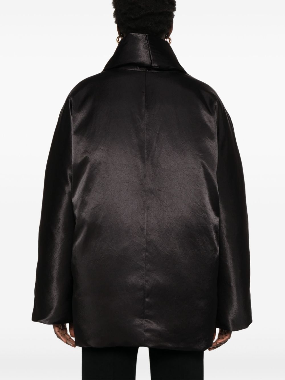 satin puffer jacket - 4