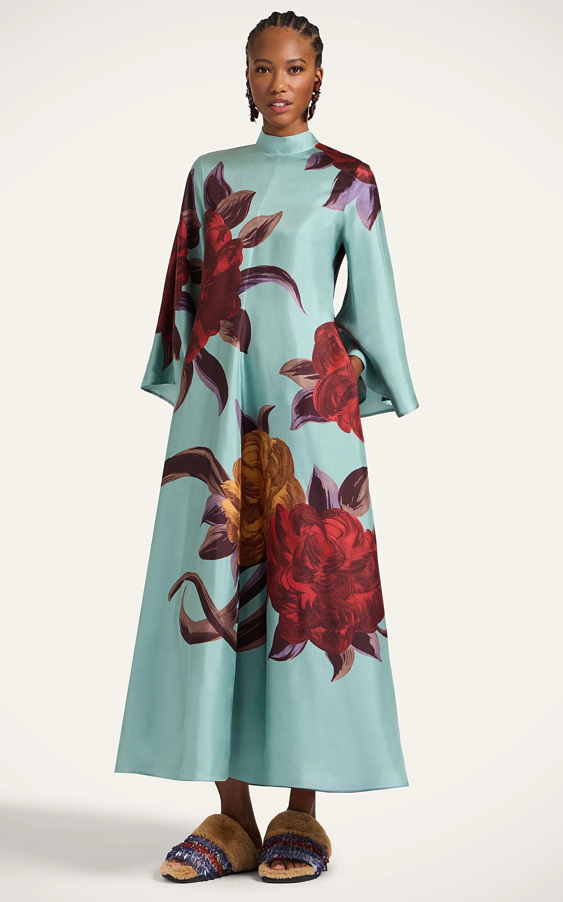 La DoubleJ Magnifico Dress Placée in Peony Placée Light Blue at Nordstrom - 1