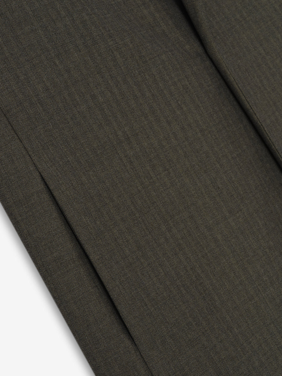 Chevron Wool Single Breasted Blazer - 4