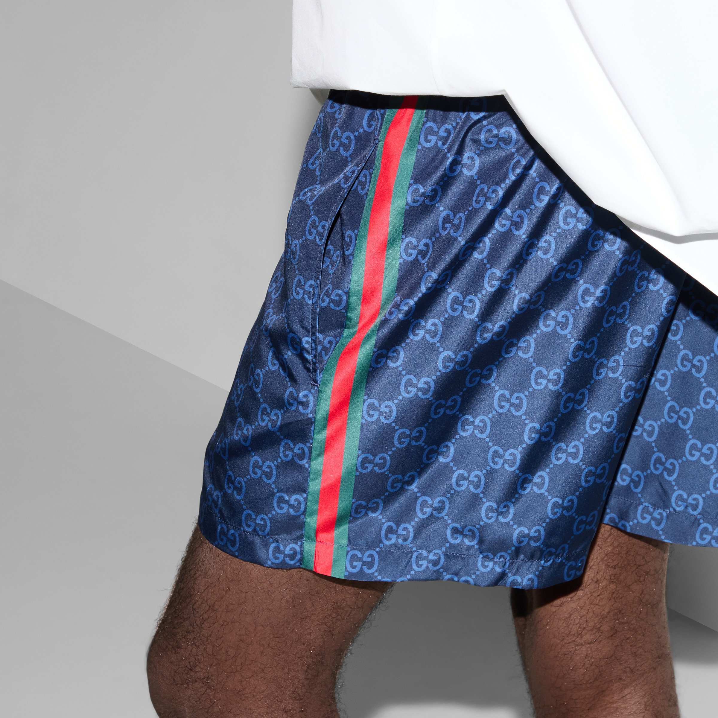 Printed poplin tech swim shorts - 5
