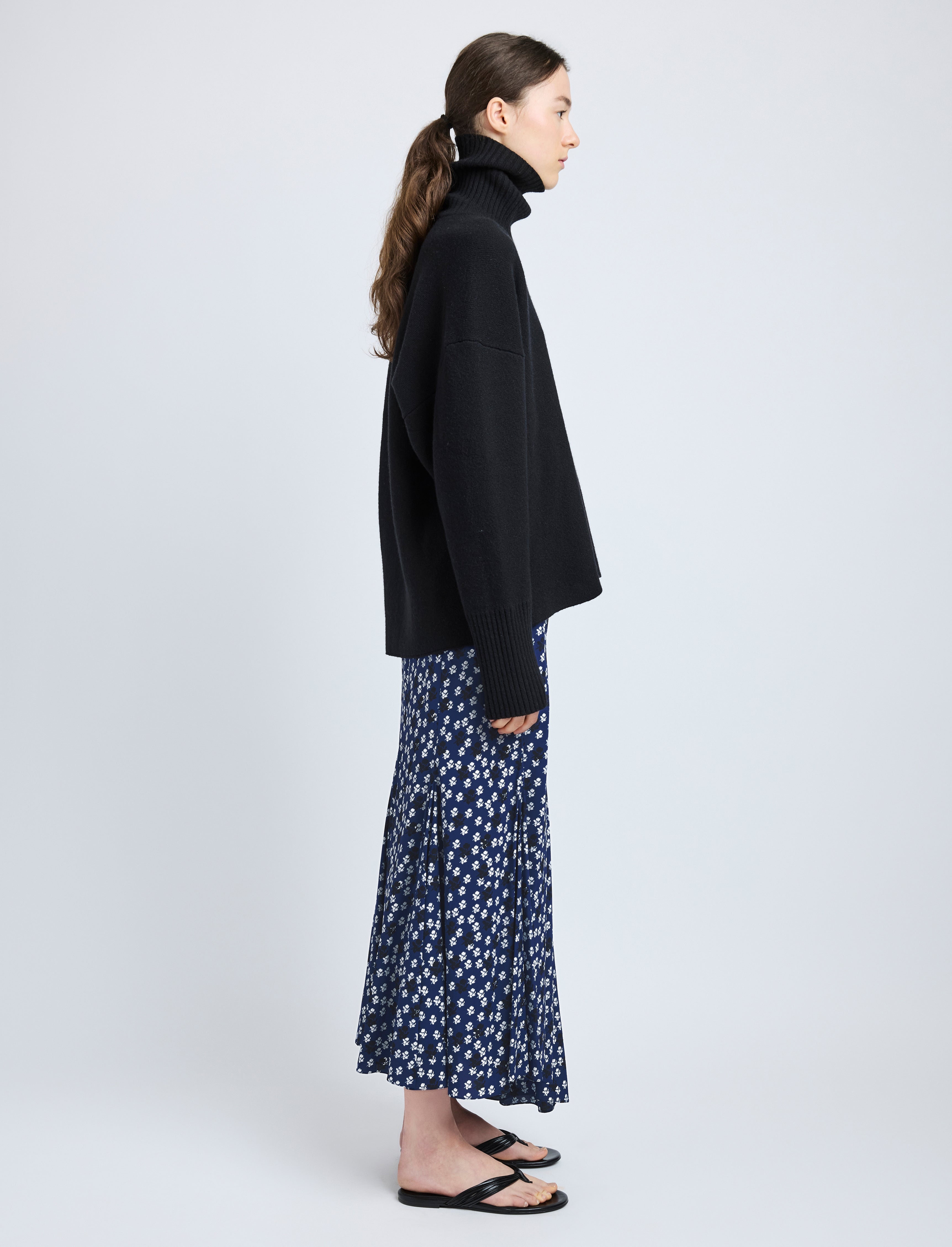 Joelle Skirt in Printed Silk Viscose - 3