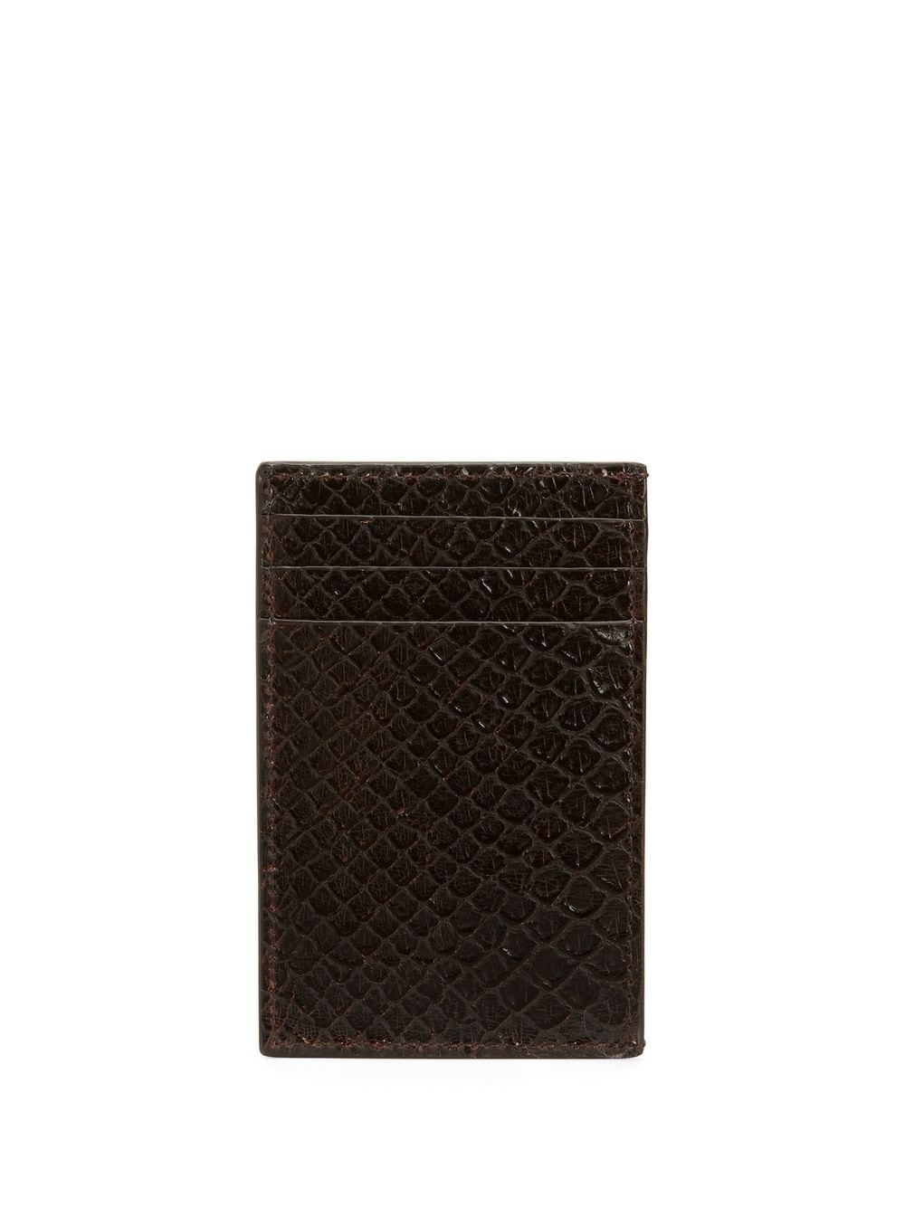 Albert crocodile-effect cardholder - 2