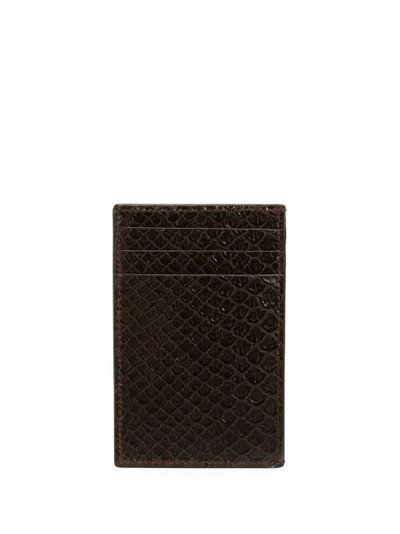 Giuseppe Zanotti Albert crocodile-effect cardholder outlook