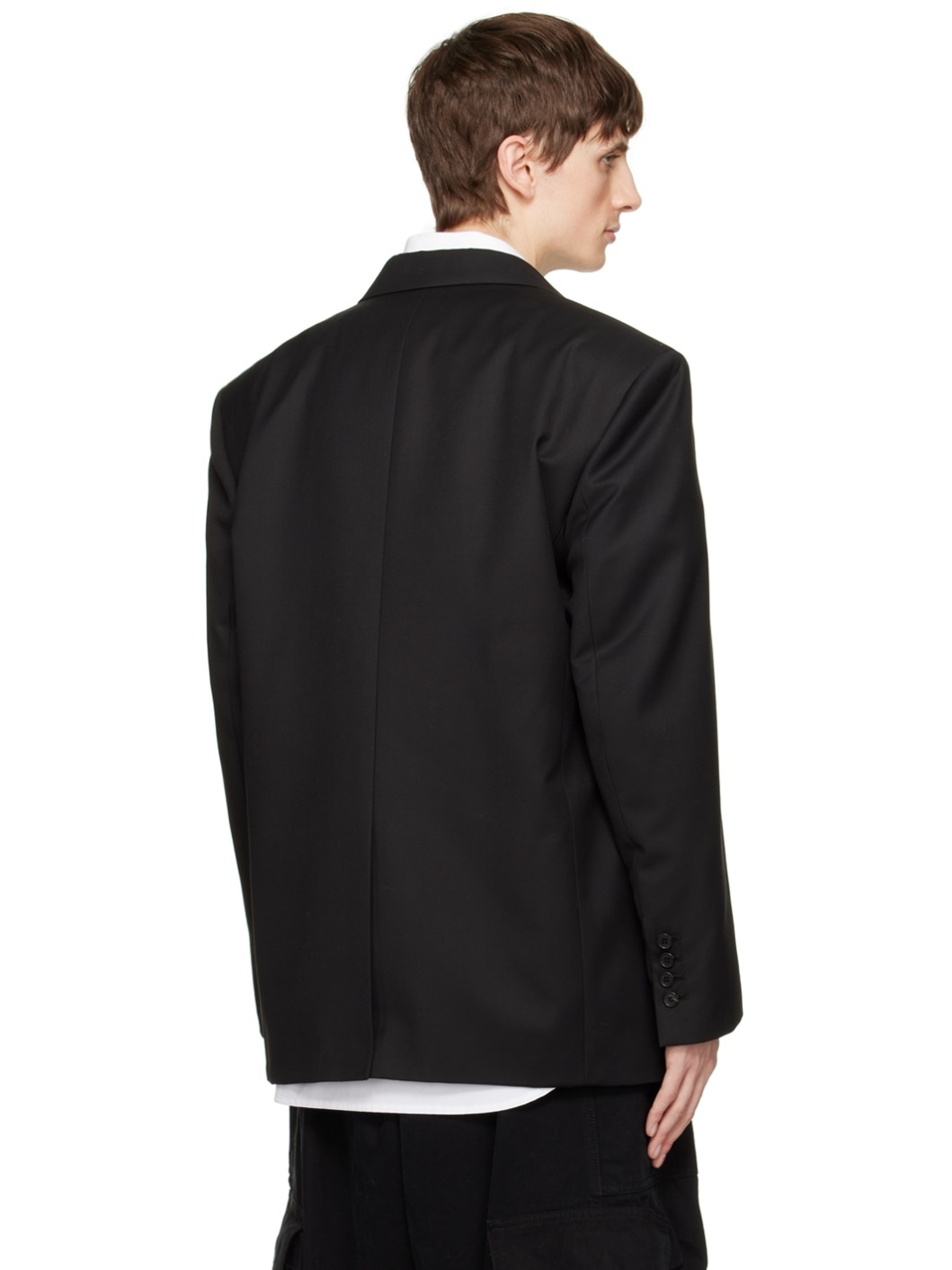 Black Oversized Blazer - 3