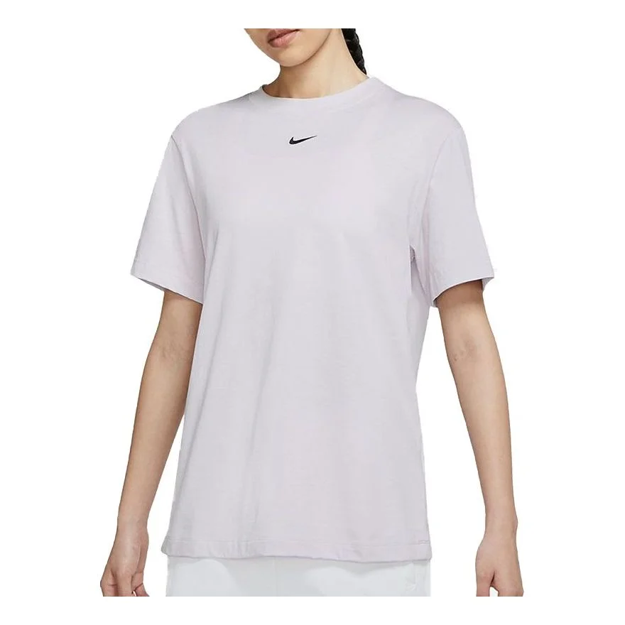 (WMNS) Nike Sportswear Essntl Top Ss Bf Tee Purple DH4256-511 - 1